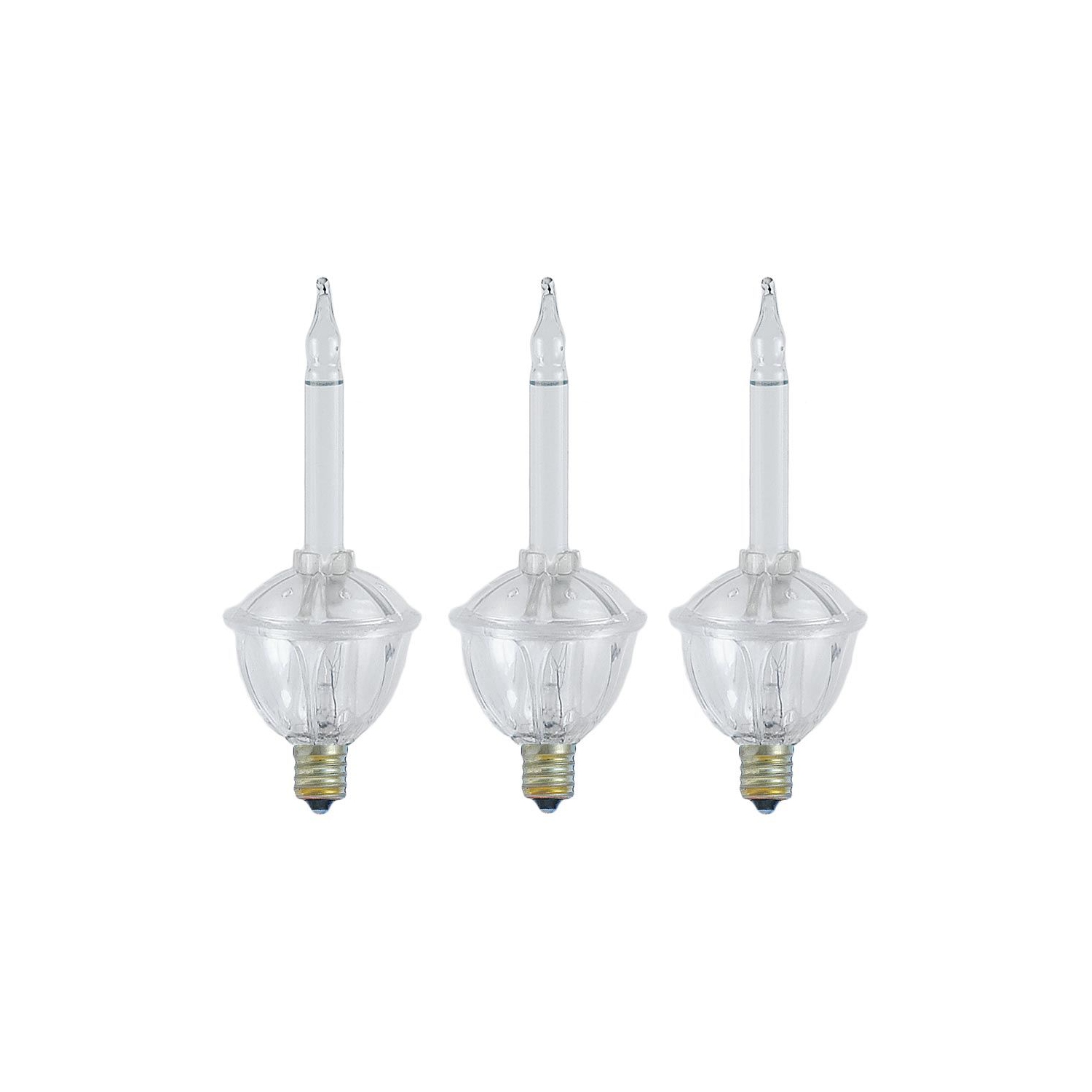 Novelty Lights Traditional Bubble Light Set, 6 Feet 7 Bulbs Red/Yellow Liquid with Multicolor Bases, 5 Watt E12/C7 Bulbs for Indoor Christmas Trees,