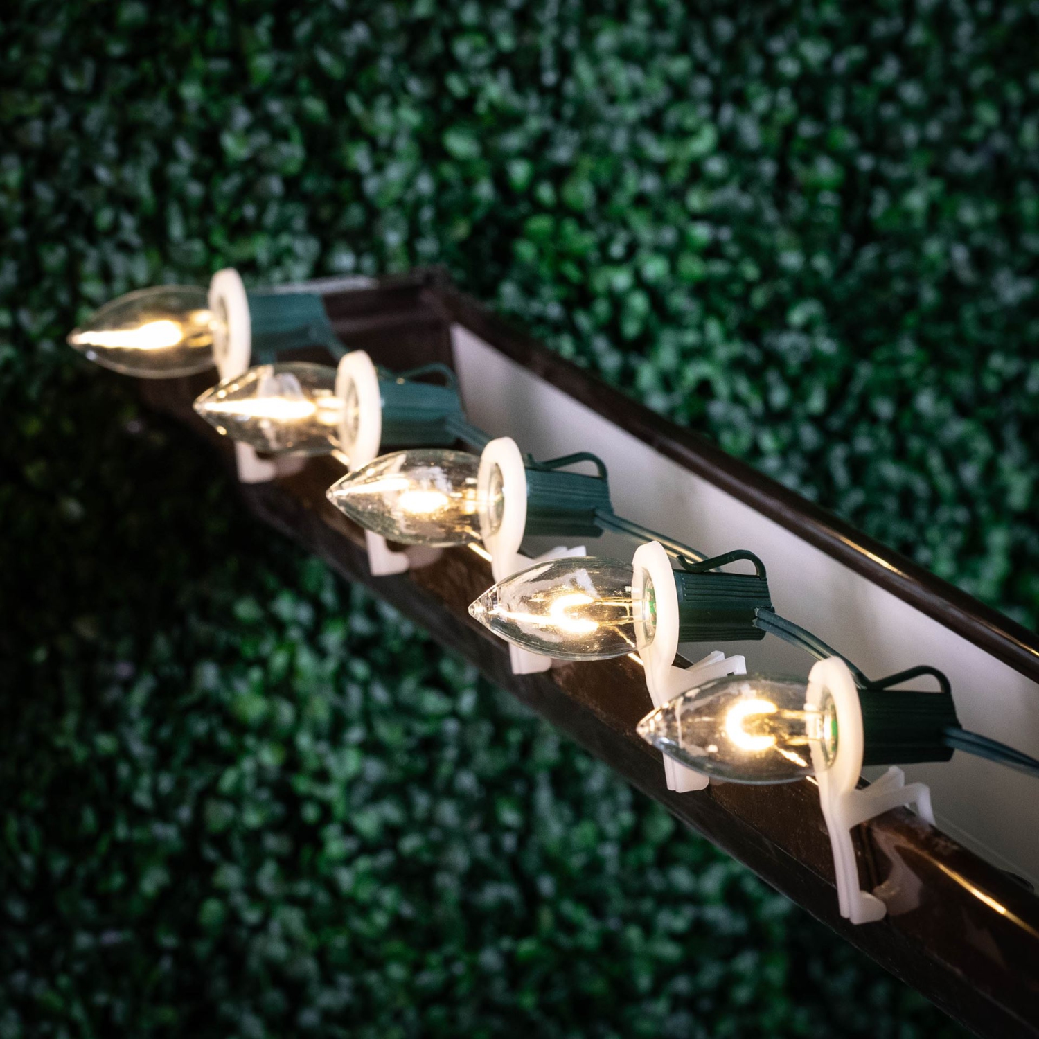 Novelty Lights 25 Pack C9 LED Flex Filament Bulbs, Shatterproof Plastic Replacement Christmas Lights, E17 Base for Indoor/Outdoor Strings, Dimmable,