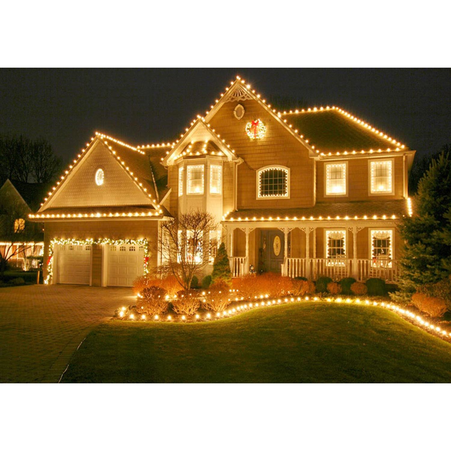 Novelty Lights 25 Pack C9 LED Flex Filament Bulbs, Shatterproof Plastic Replacement Christmas Lights, E17 Base for Indoor/Outdoor Strings, Dimmable,