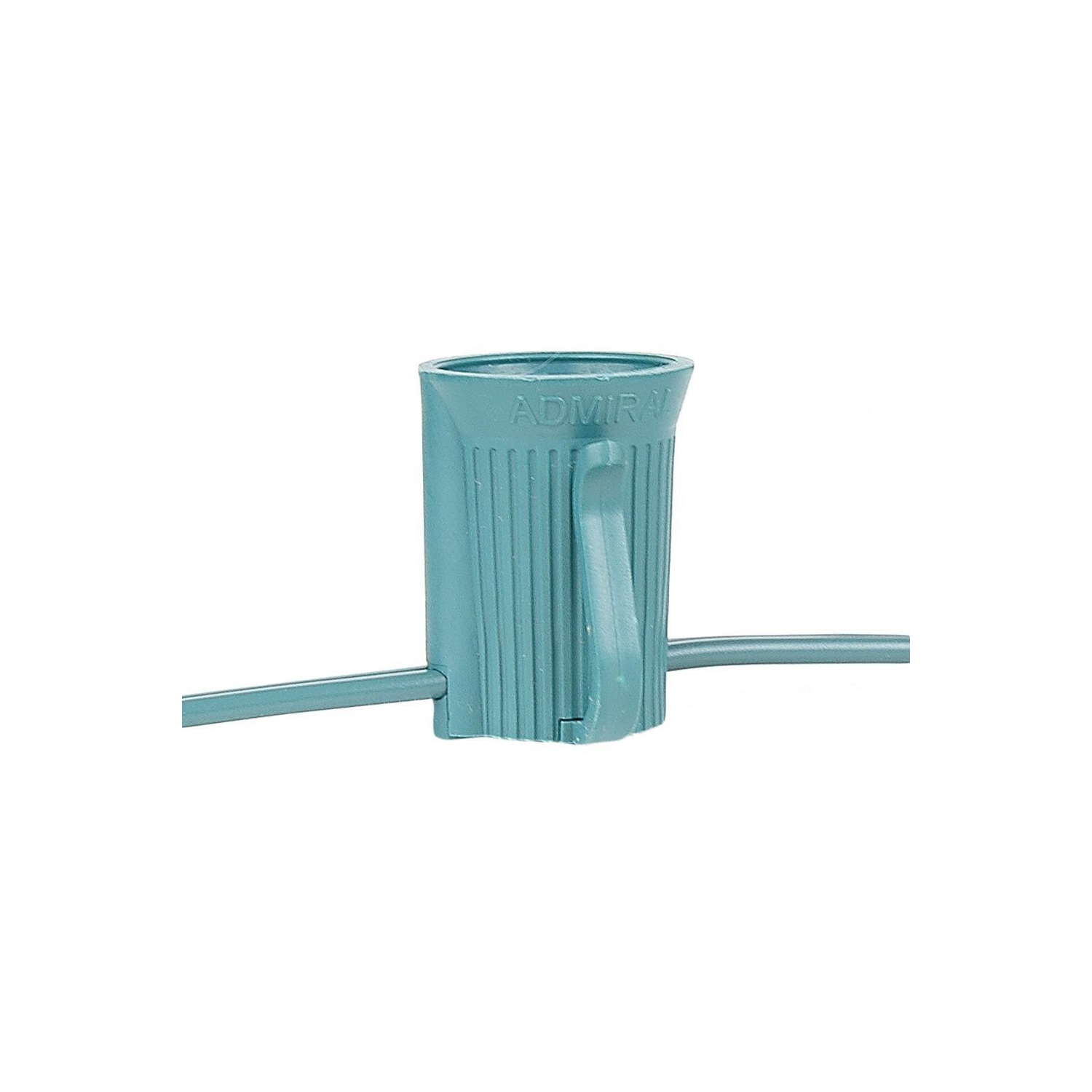 100 Foot C9 Ceramic Christmas String Light Set - Outdoor Christmas Light String - – Opaque Christmas Bulbs - Roofline Light String – Outdoor String