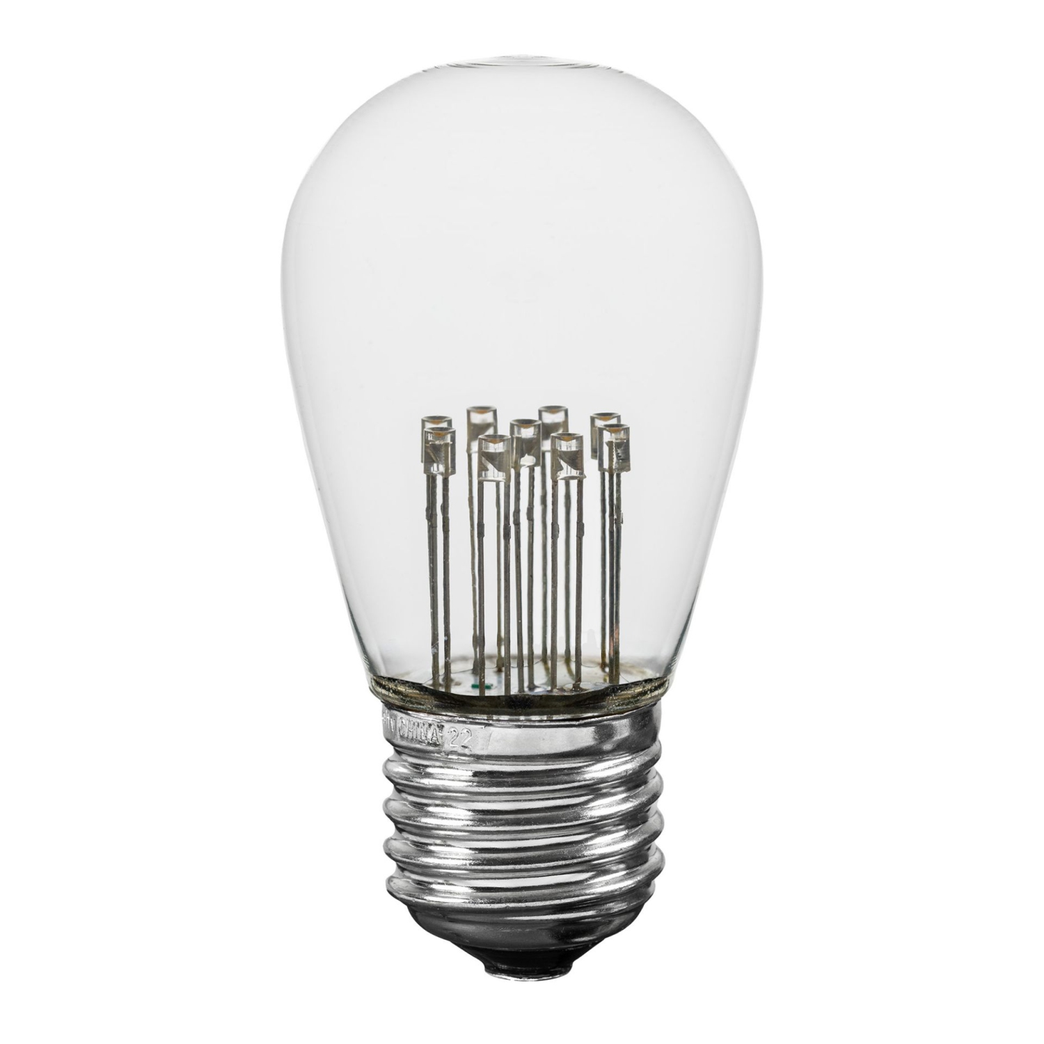 Novelty Lights LED S14 Outdoor Patio Edison Replacement Bulbs, E26 Medium Base, 1 Watt