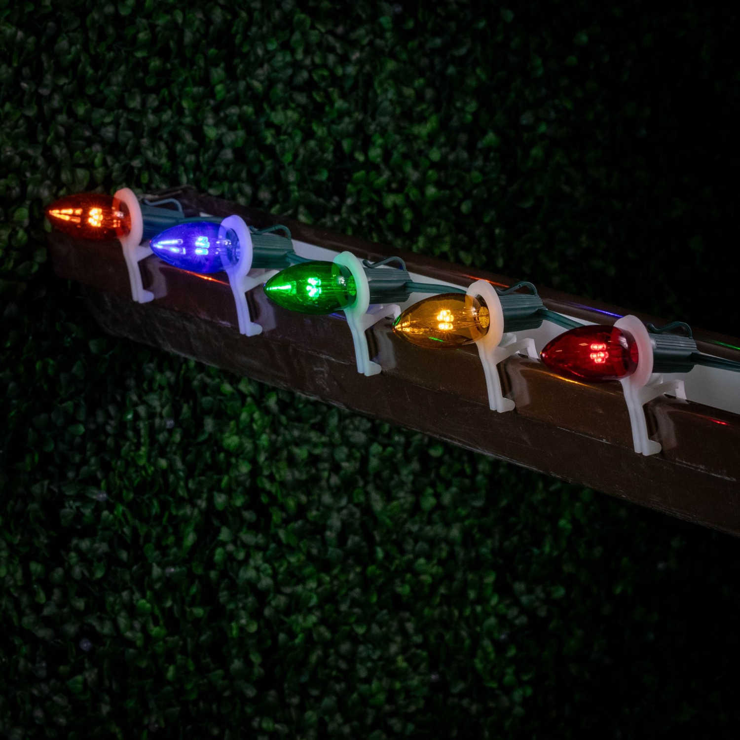 Novelty Lights 5 Pack C9 LED Outdoor String Light Patio Christmas Replacement Bulbs, C9/E17 Base, .75 Watt