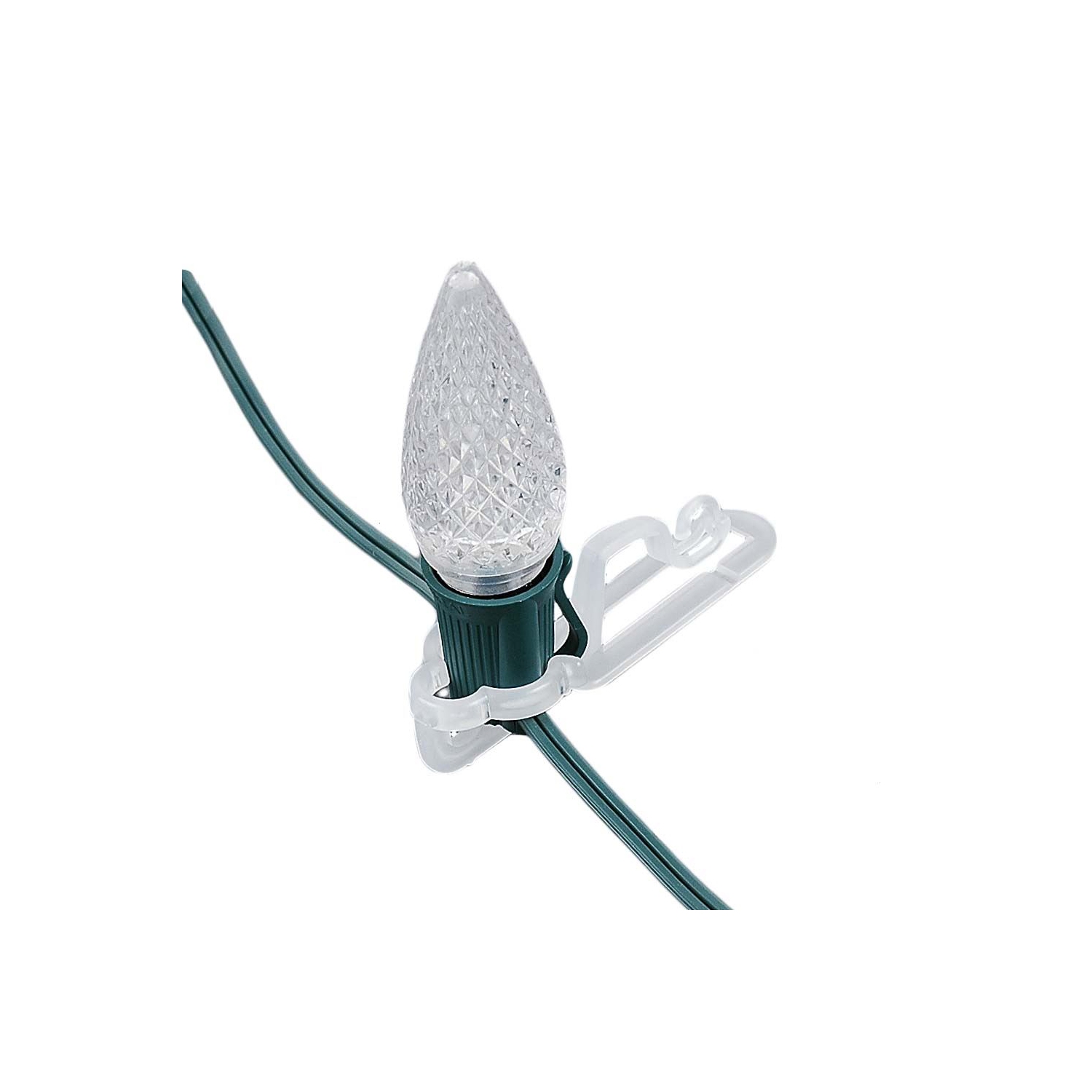 Lumières de fantaisie 39414 pinces pour lumières de Noël Omni, support pour bardeaux et gouttières pour C9/C7, mini lumières, glaçons lumineux et