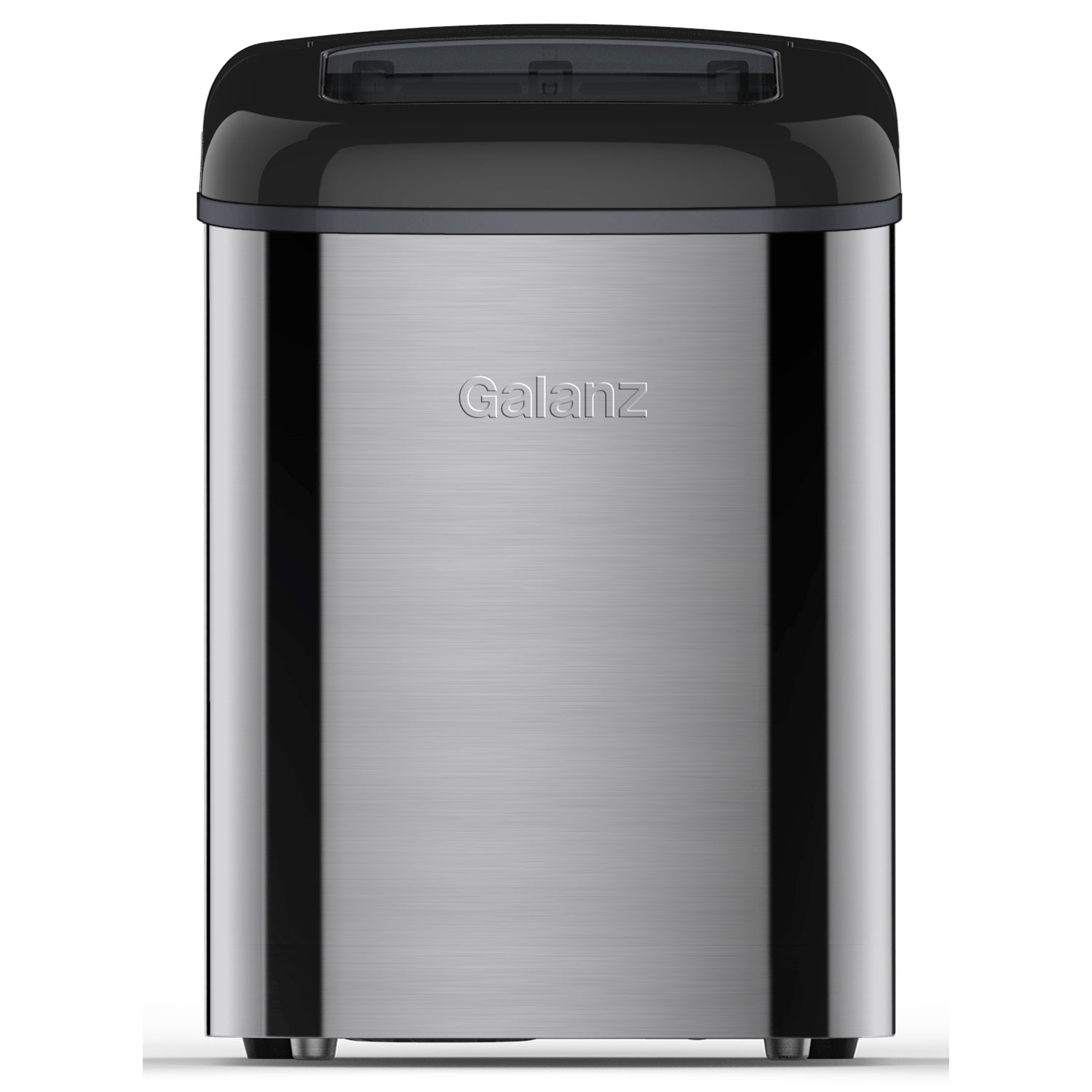 Machine à glaçons de comptoir de 26 lb avec porte relevable par Galanz,  acier inoxydable