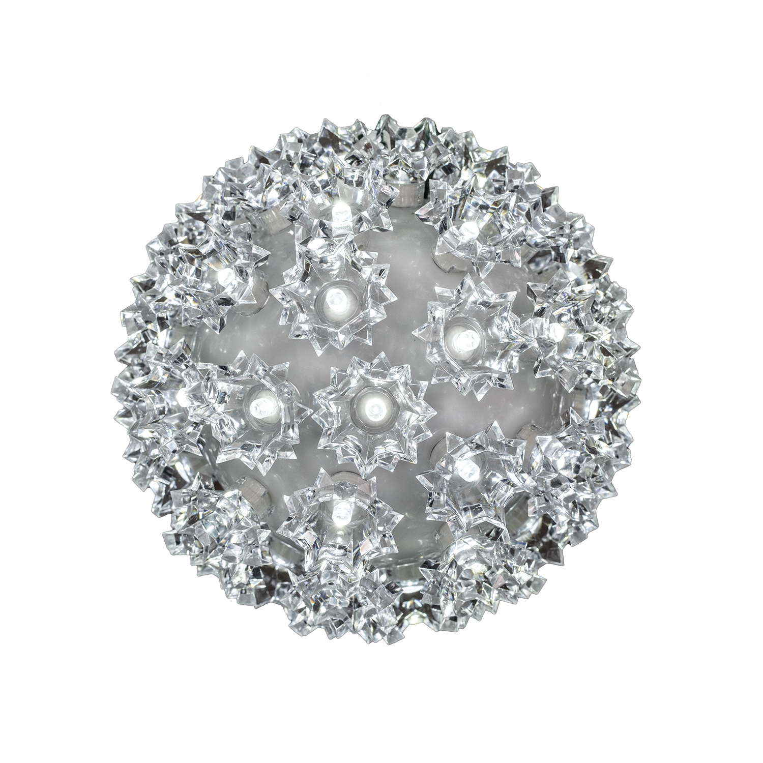 Novelty Lights LED Starlight Sphere, Ornament Ball Light, 5ft Hanging Cord with S Hook, 12ft Power Cord with Stackable Plug, Commercial Grade