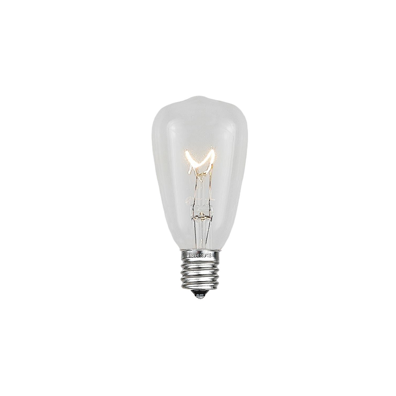 Novelty Lights 25 Pack G50 Outdoor Patio Globe Replacement Bulbs, E17/C9 Intermediate Base, 7 Watt