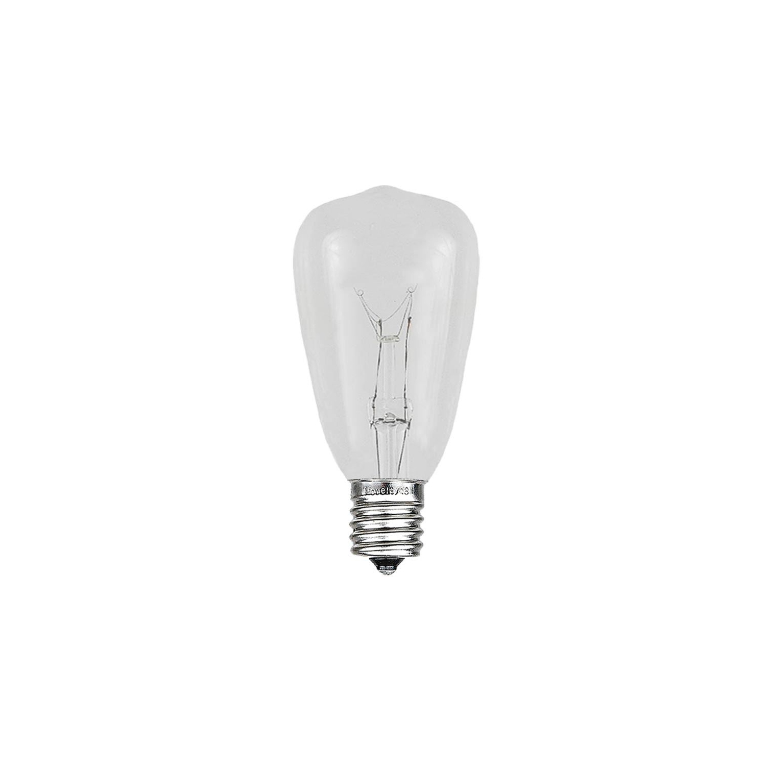 Novelty Lights 25 Pack G50 Outdoor Patio Globe Replacement Bulbs, E17/C9 Intermediate Base, 7 Watt