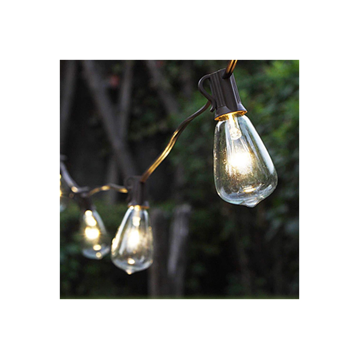Novelty Lights 25 Pack G50 Outdoor Patio Globe Replacement Bulbs, E17/C9 Intermediate Base, 7 Watt
