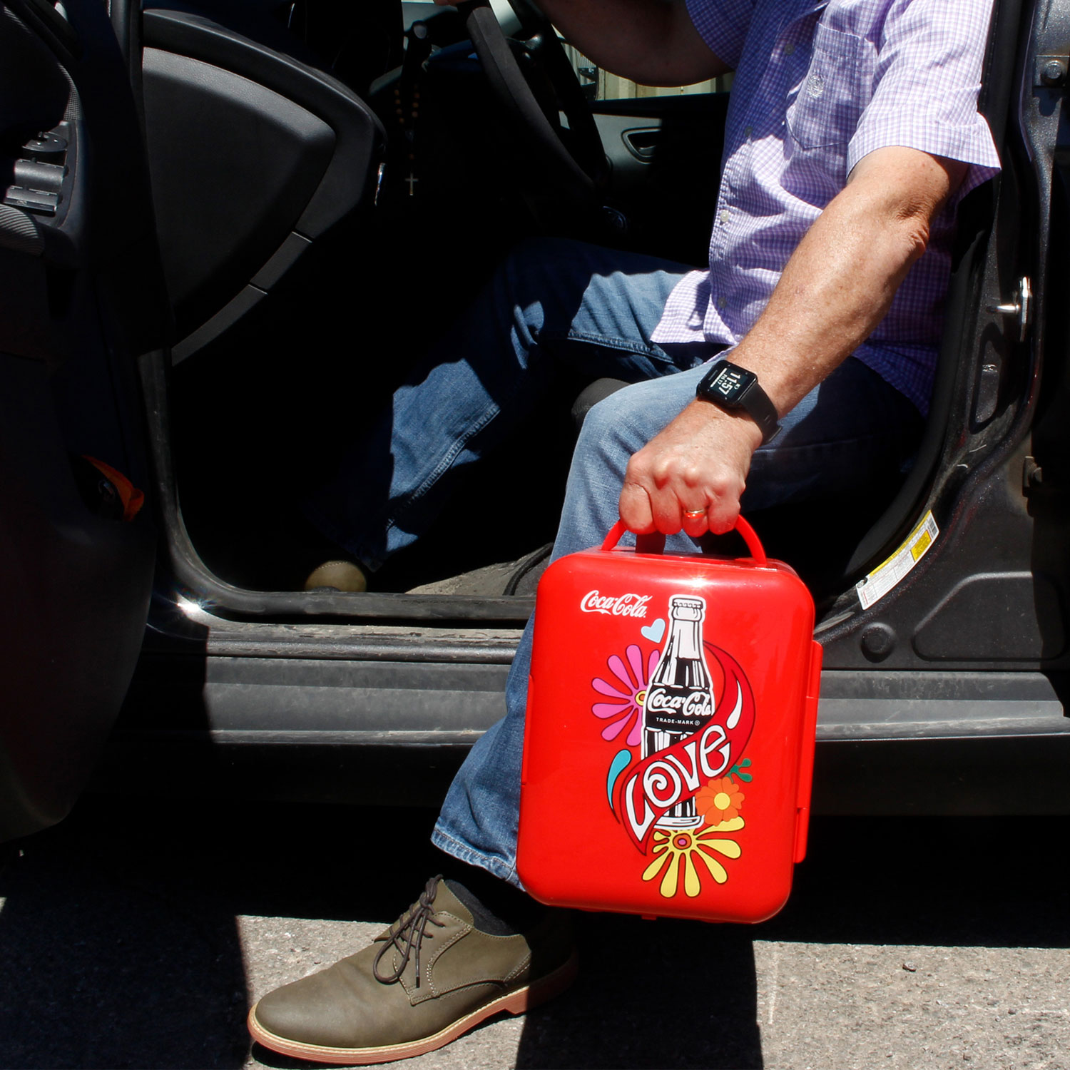 Miniréfrigérateur de bar portatif de 0,14 pi³ Coca-Cola