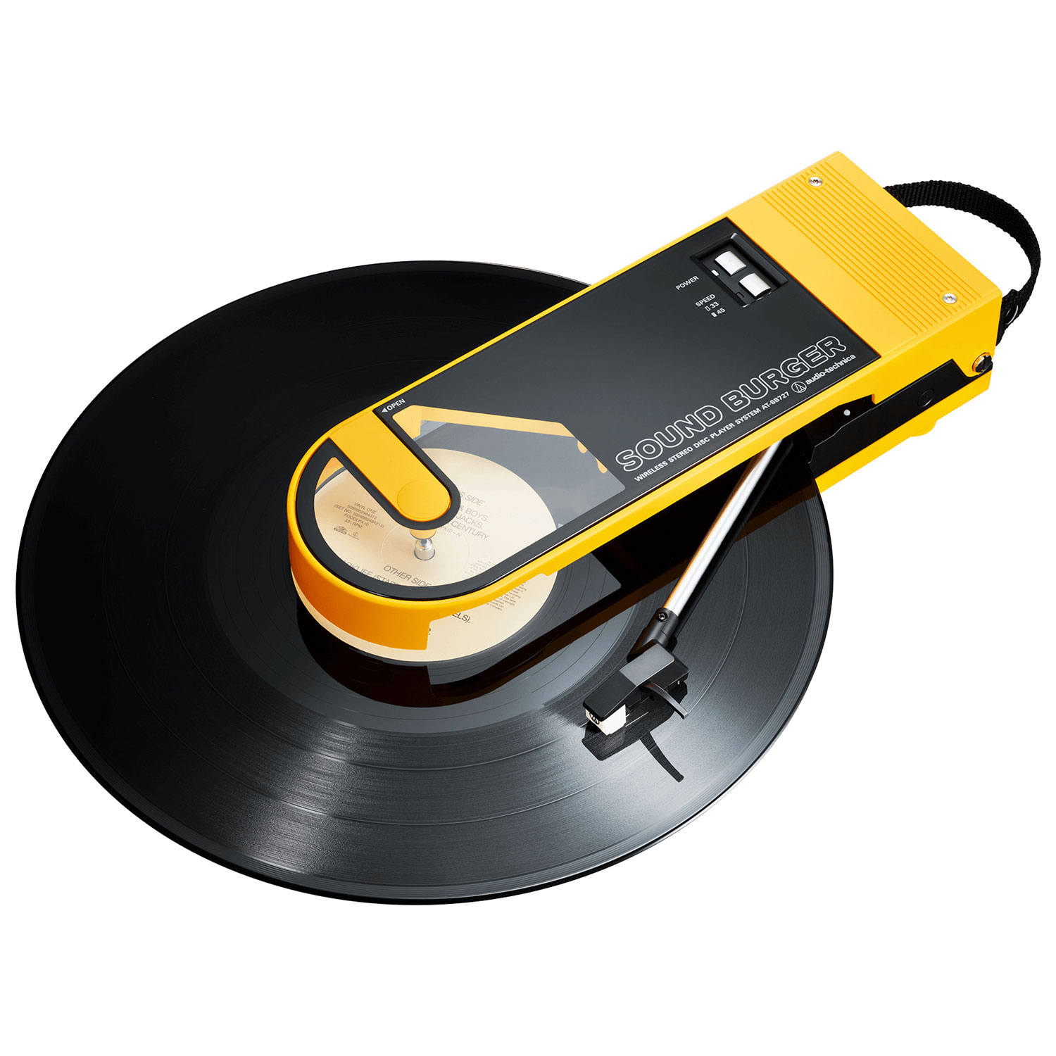 Audio-Technica AT-SB727 Sound Burger Portable Bluetooth Turntable - Yellow