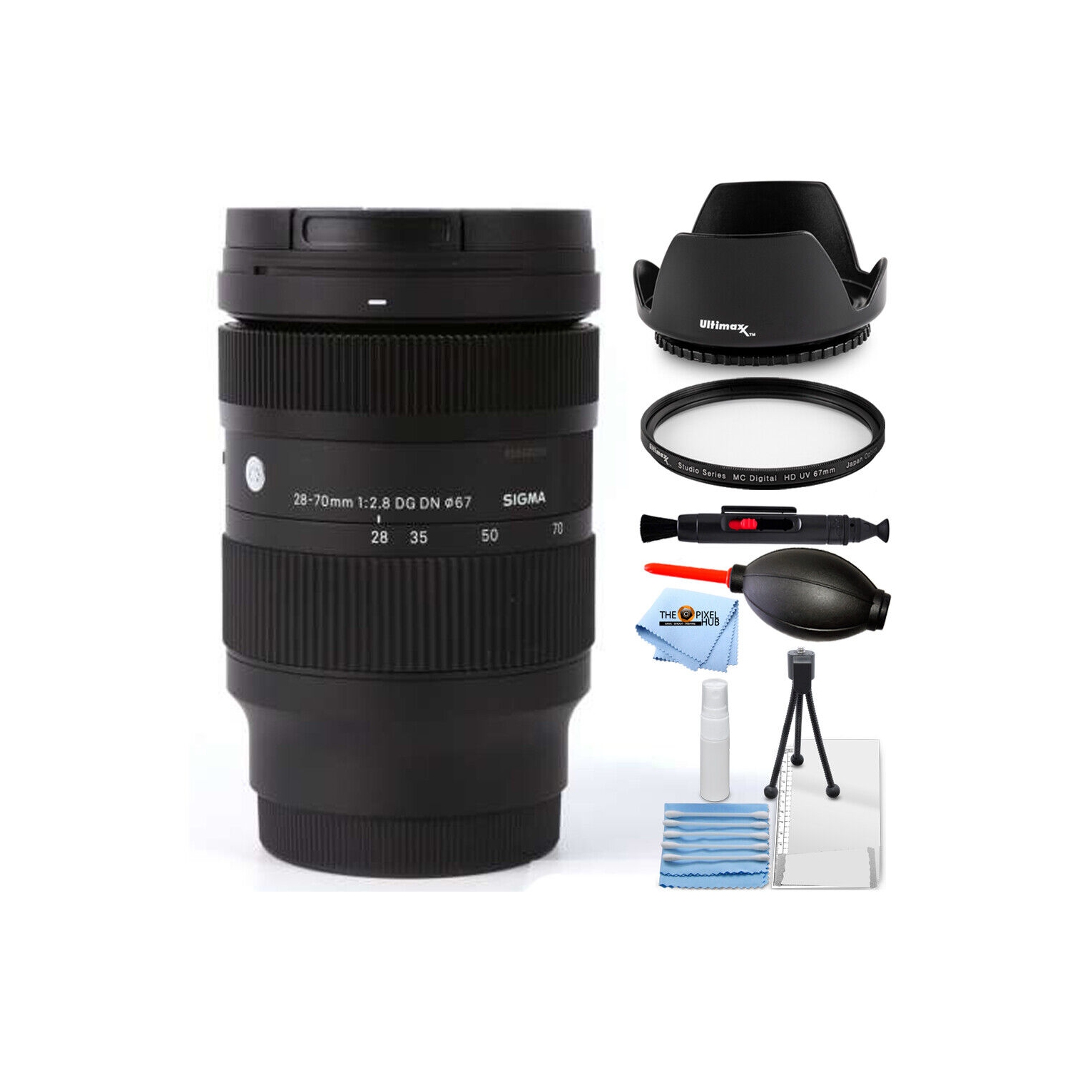 Objectif contemporain 28-70&nbsp;mm f/2,8 DG DN de Sigma pour ensemble filtre UV E 592965 de Sony