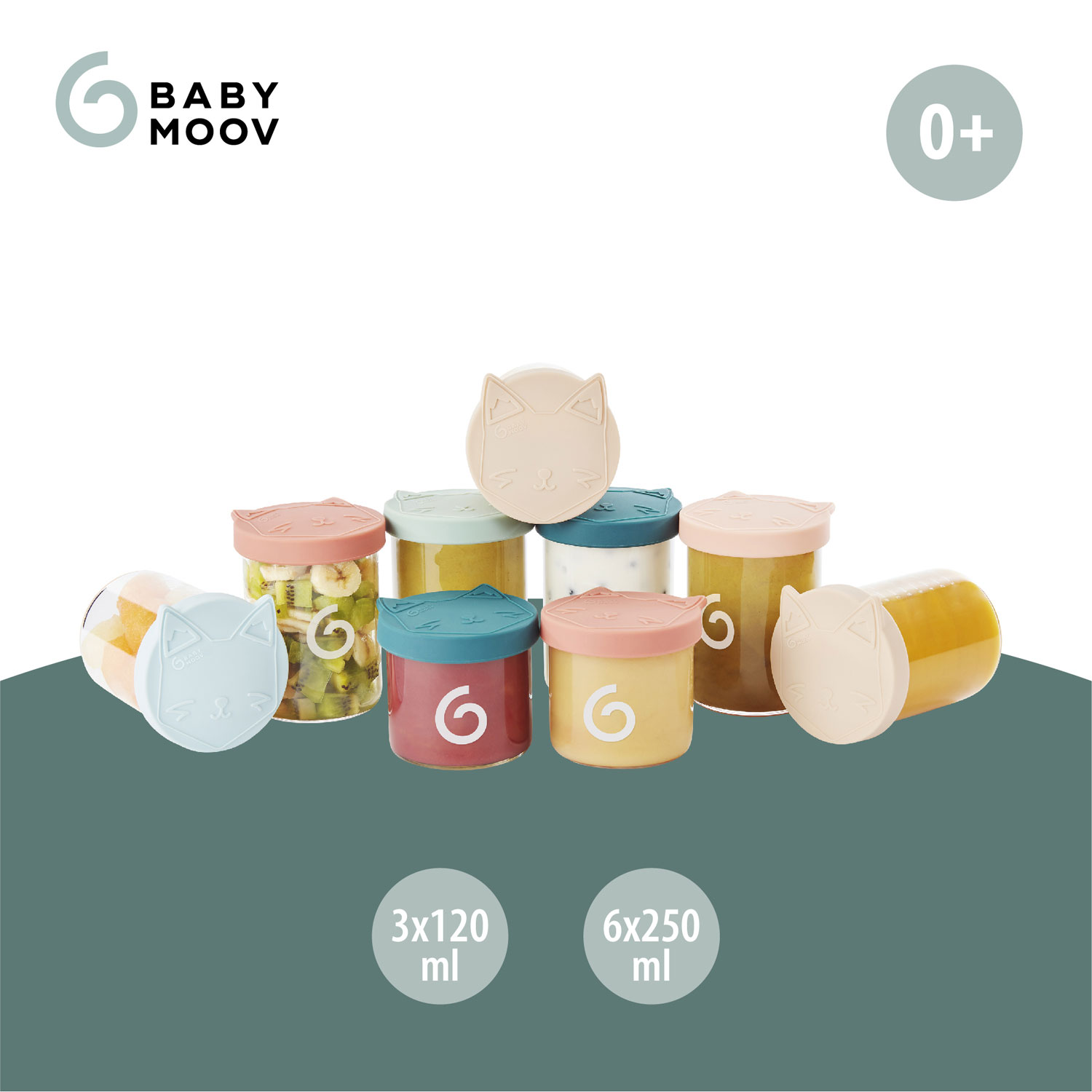 Babymoov Isy Glass Storage Bowl - 9-Pack