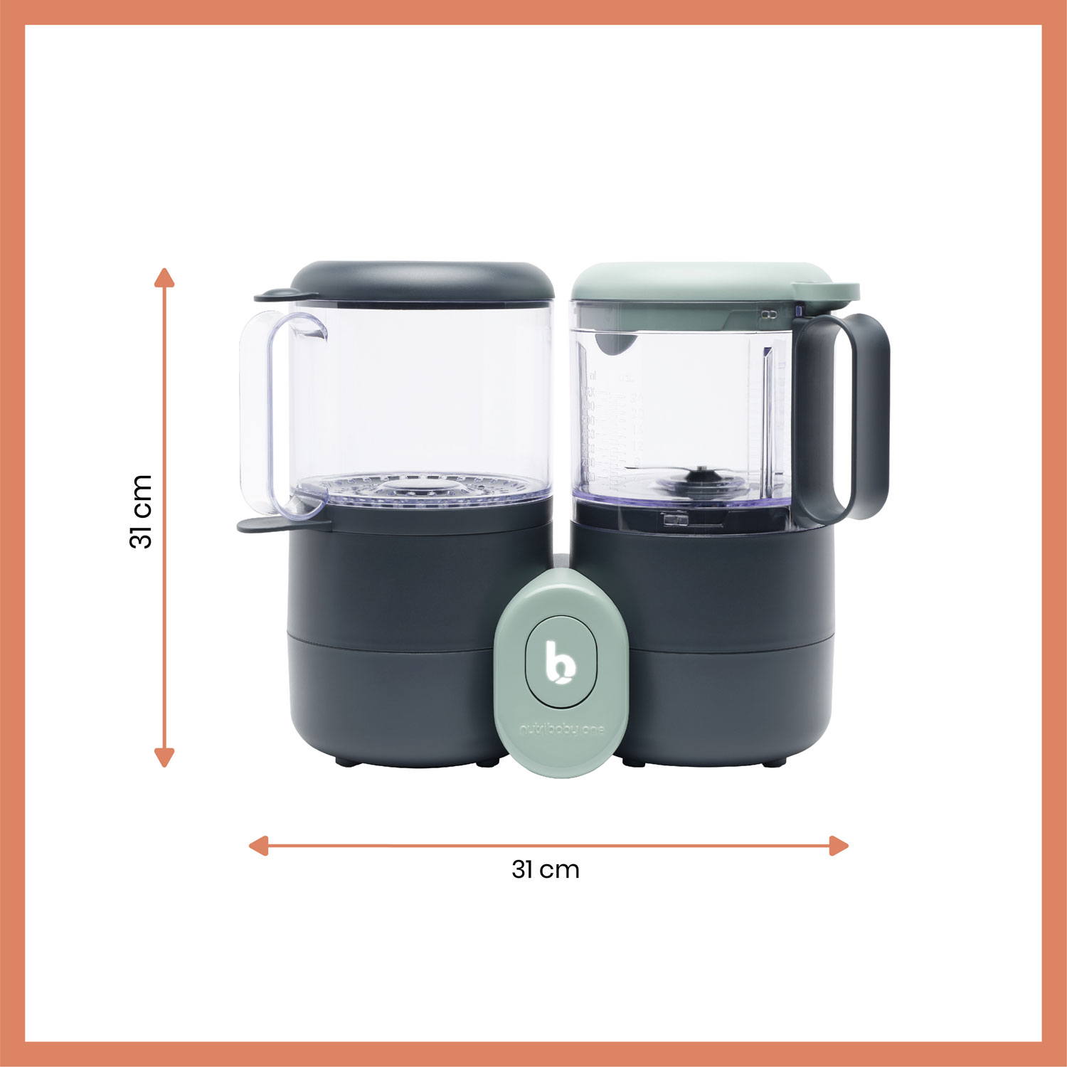 Babymoov Duo Meal Lite Food Processor - Grey