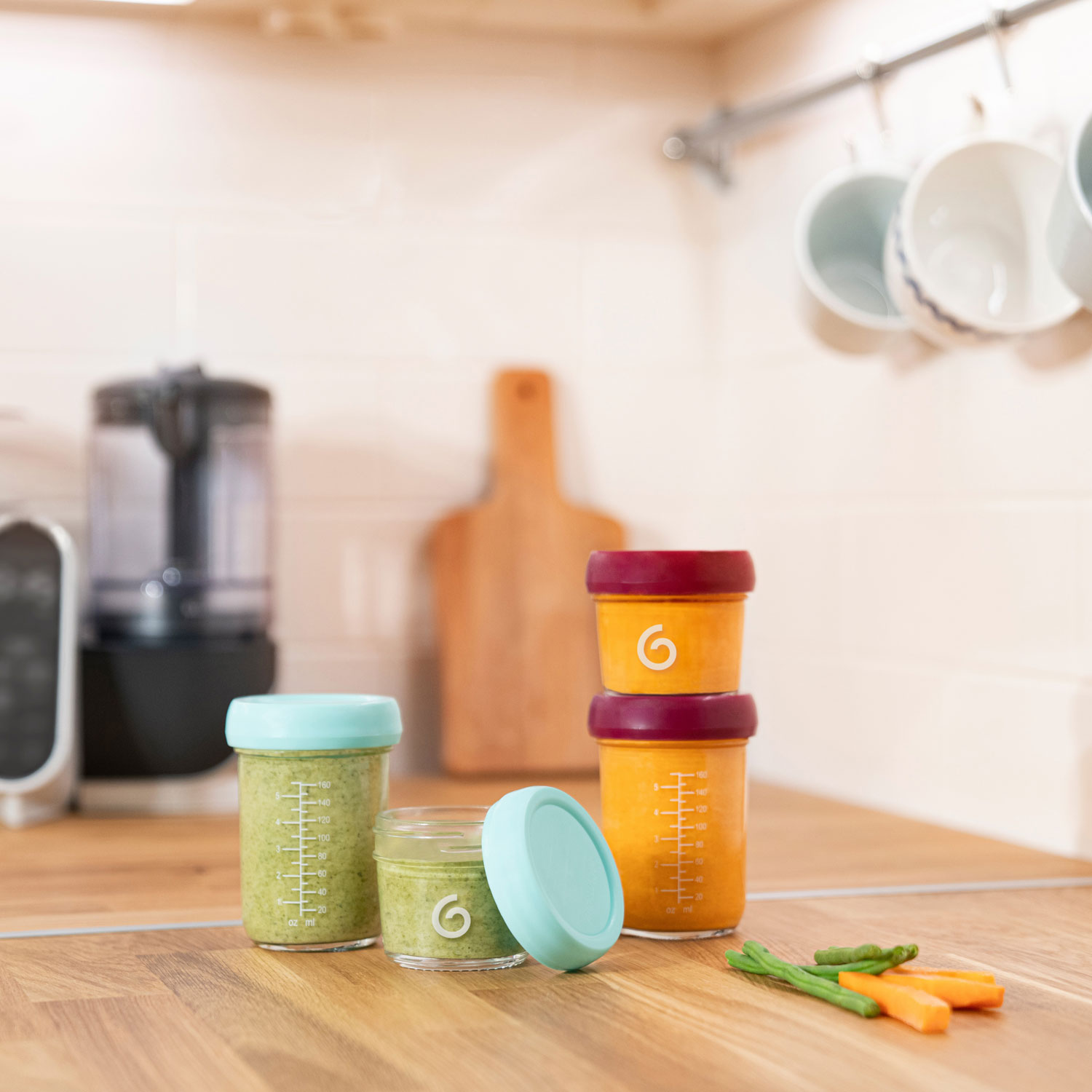 Babymoov Glass Baby Food Storage Container - 8-Pack