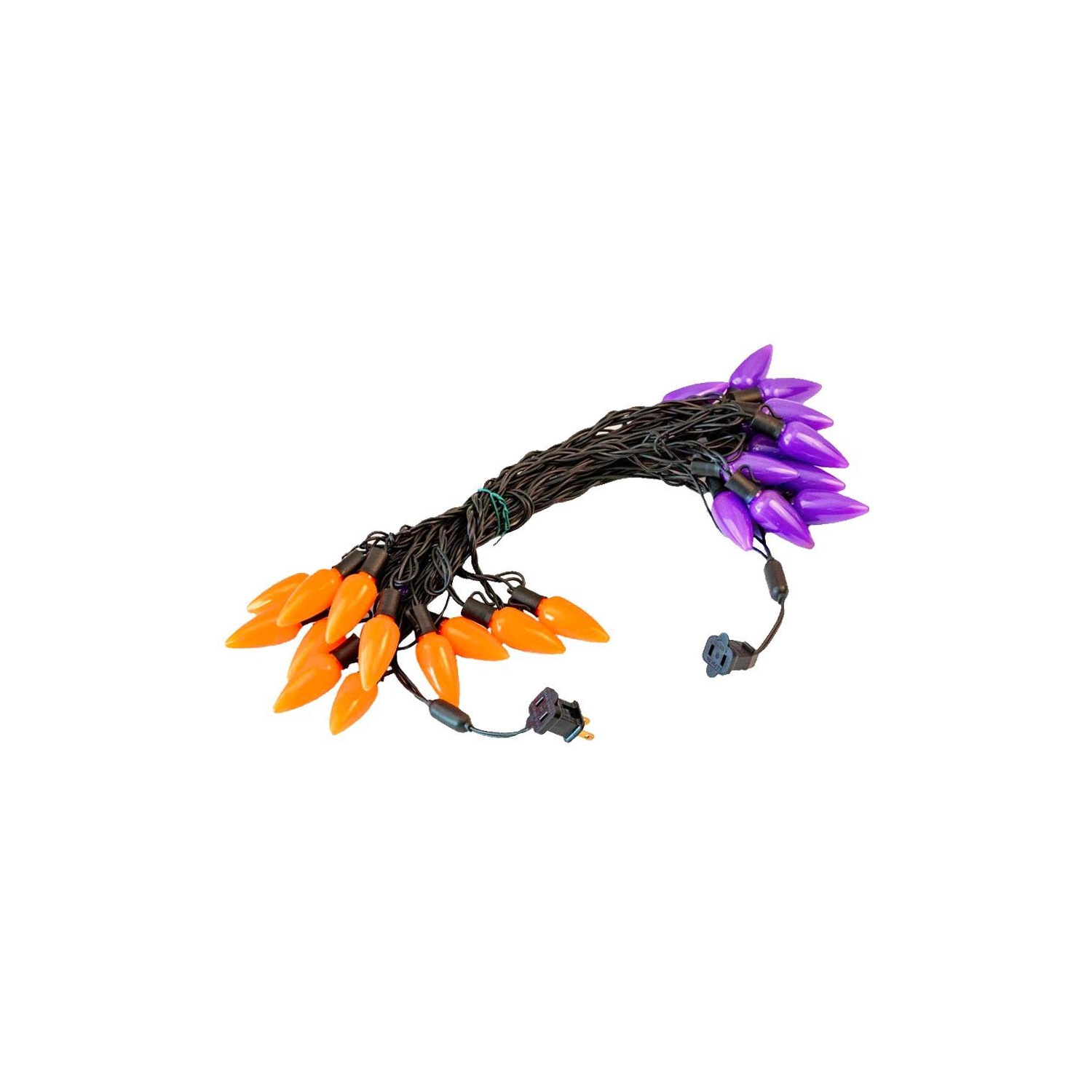 Novelty Lights 25 Feet 25 Light C9 Ceramic Style LED String Lights, Commercial Grade Pre-Lamped Christmas Lights, UL Listed Indoor/Outdoor,