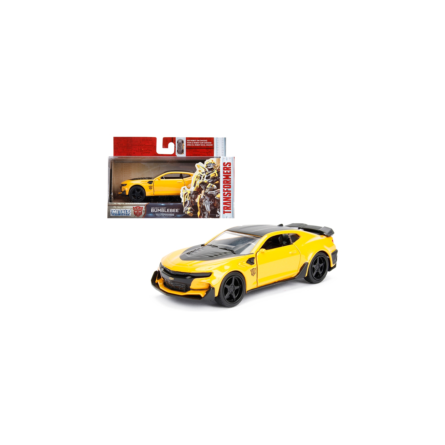Jada 2016 Chevrolet Camaro Bumblebee Jaune du film Transformers 5 modèle de voiture moulée 1/32