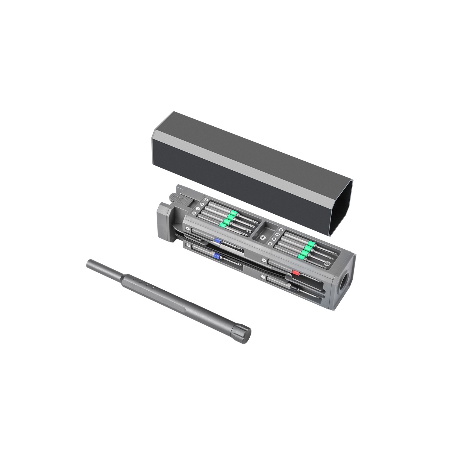 Jeu de tournevis magnétiques de rechange avec 28 embouts