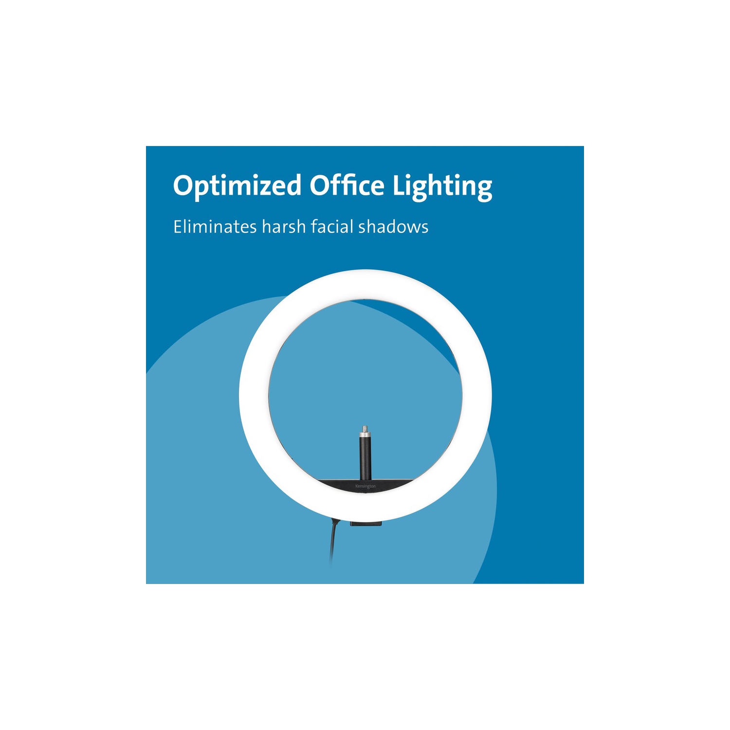 Anneau lumineux bicolore L1000 de Kensington avec support pour caméra Web - Noir