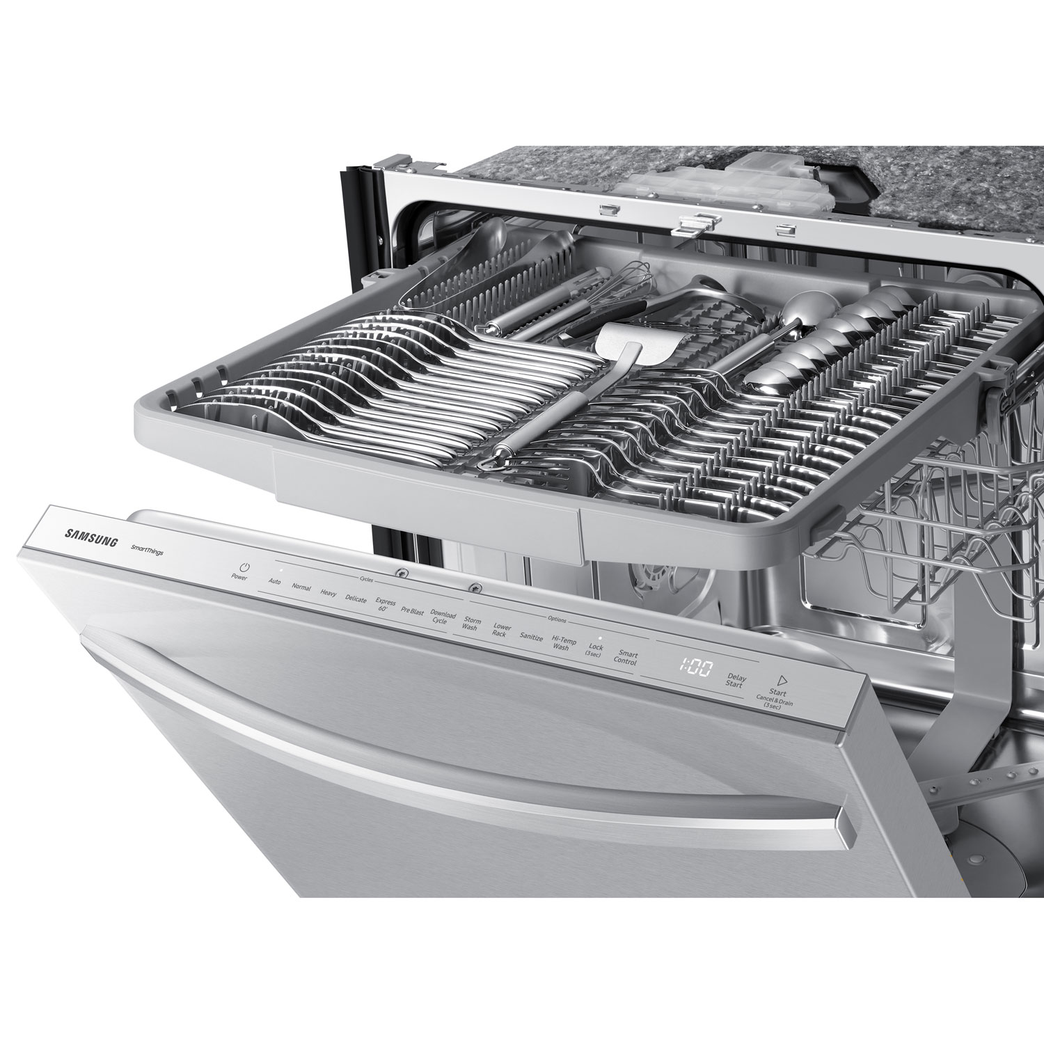 Samsung 24" 46dB Built-In Dishwasher with Third Rack - Stainless Steel