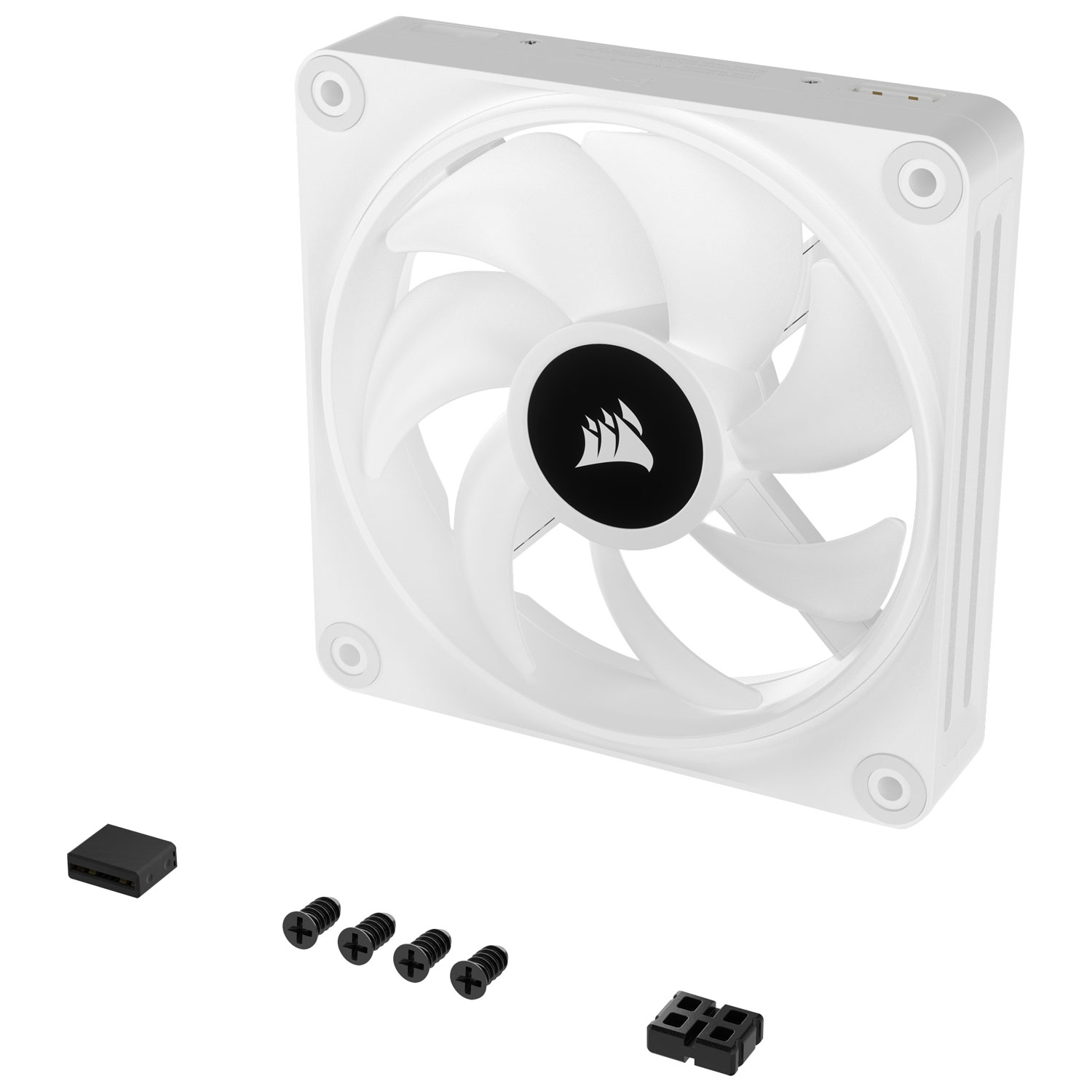 Trousse d'extension de ventilateur MID de 120 mm RVB ICUE Link QX120 de Corsair - Blanc