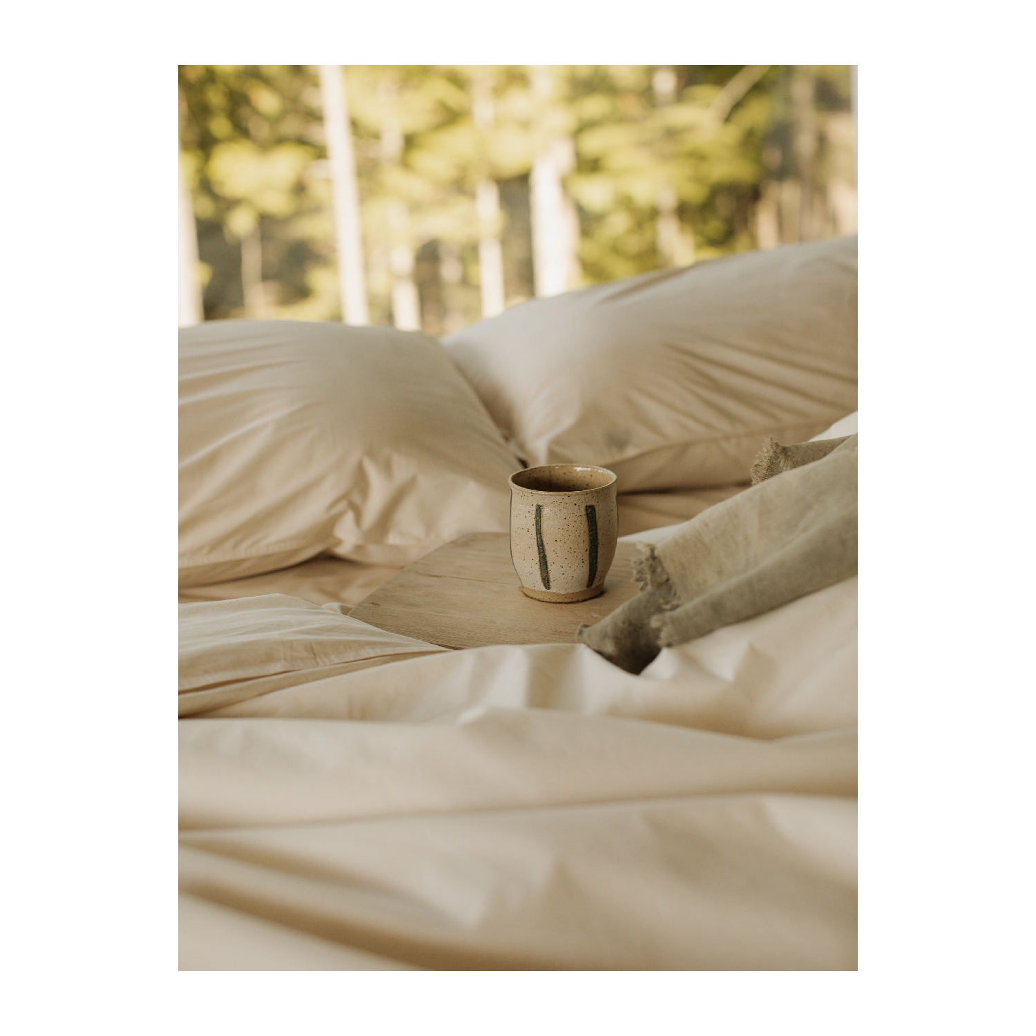 Percale Bed Sheet Set - Certified Fairtrade and GOTS Organic Cotton