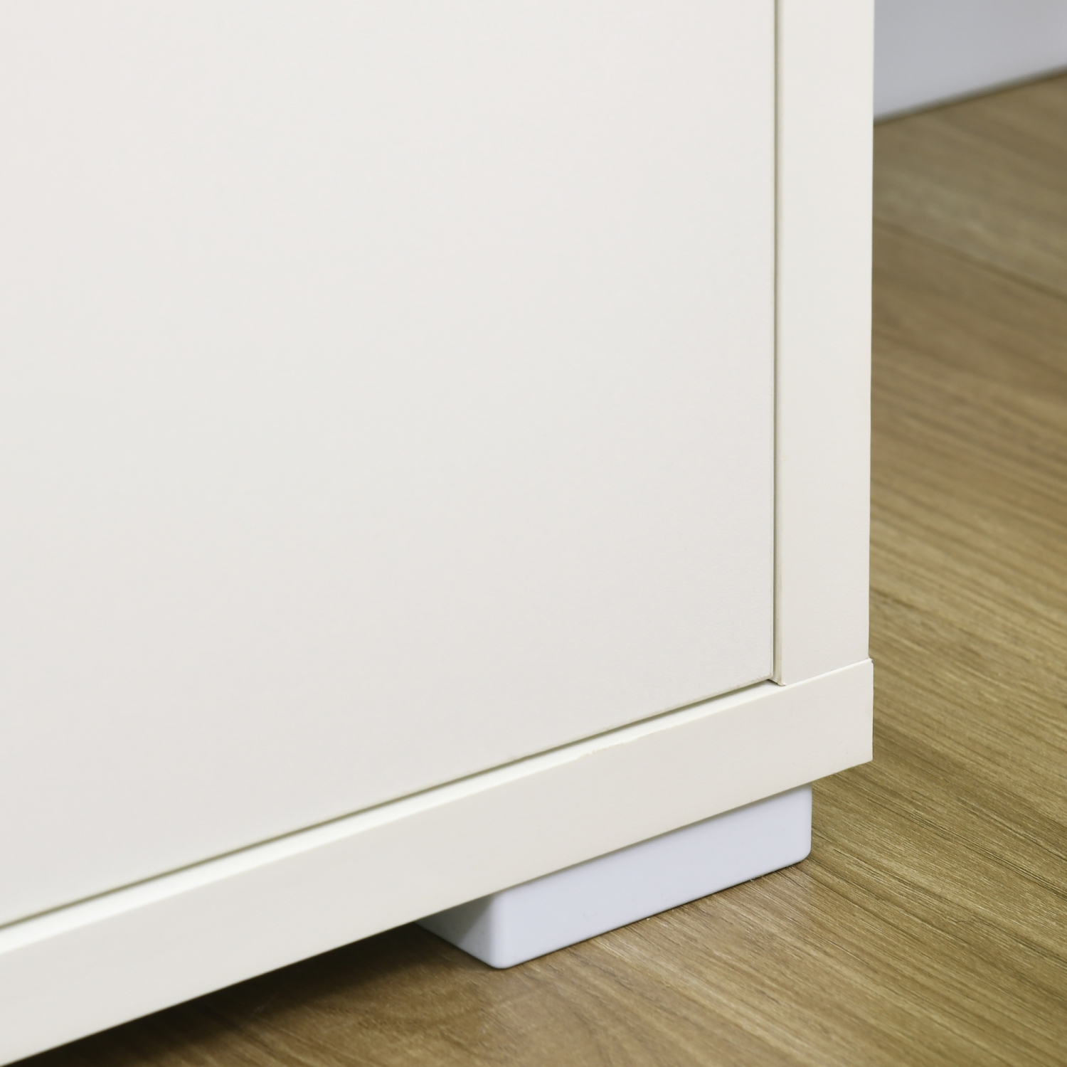 HOMCOM 55" Sideboard Buffet Cabinet, Kitchen Storage Cabinet with 4 Doors and 2 Adjustable Shelves, White