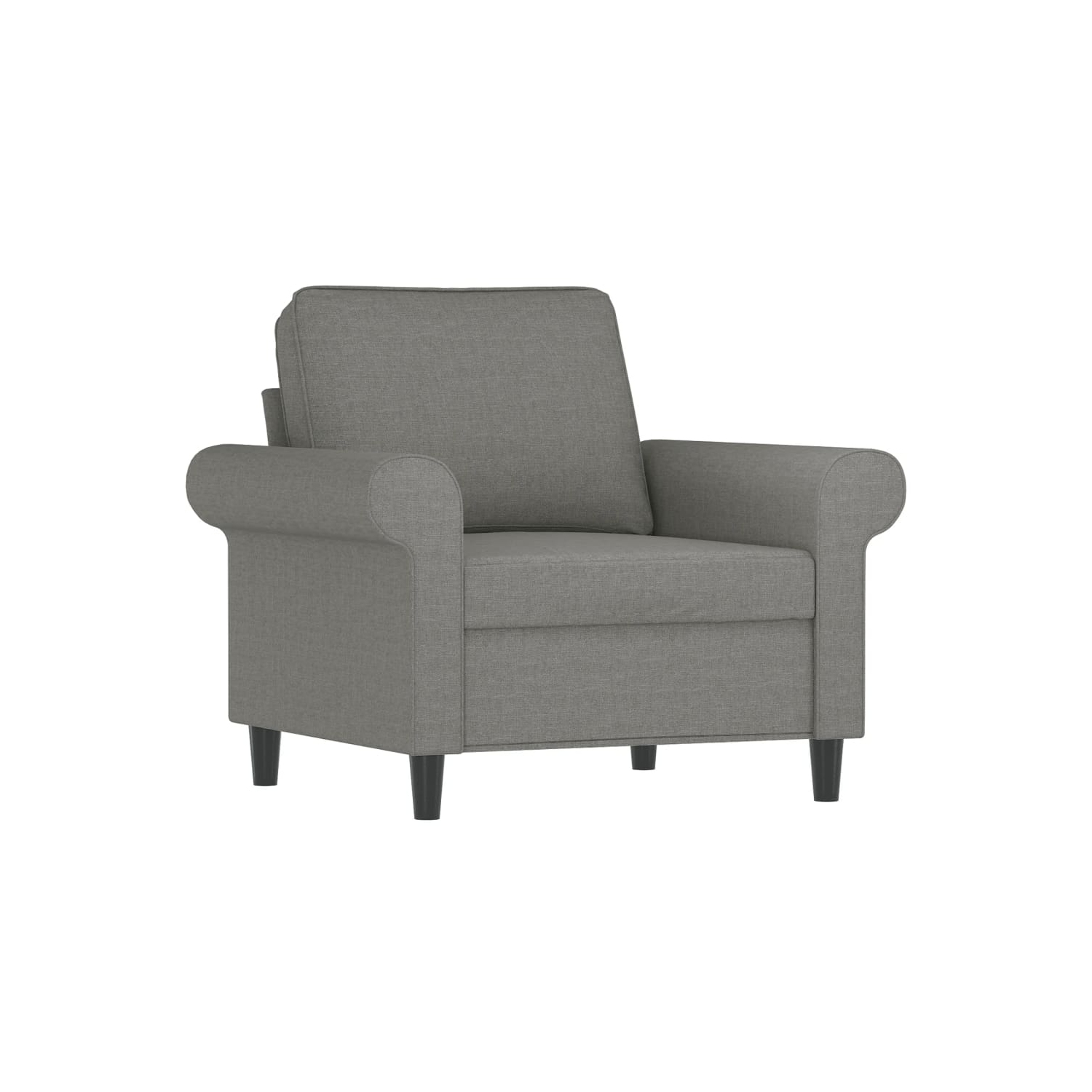 vidaXL Sofa Chair Dark Grey 60 cm Fabric