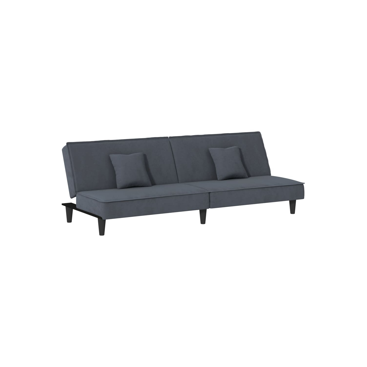 vidaXL Sofa Bed Dark Grey Velvet