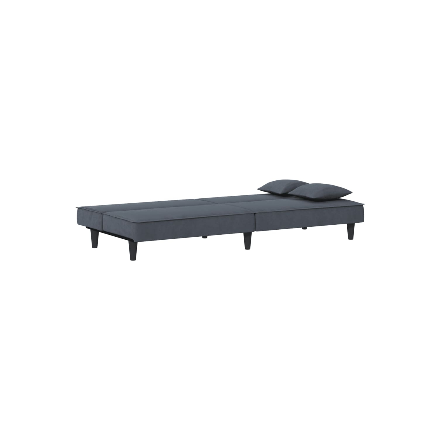 vidaXL Sofa Bed Dark Grey Velvet