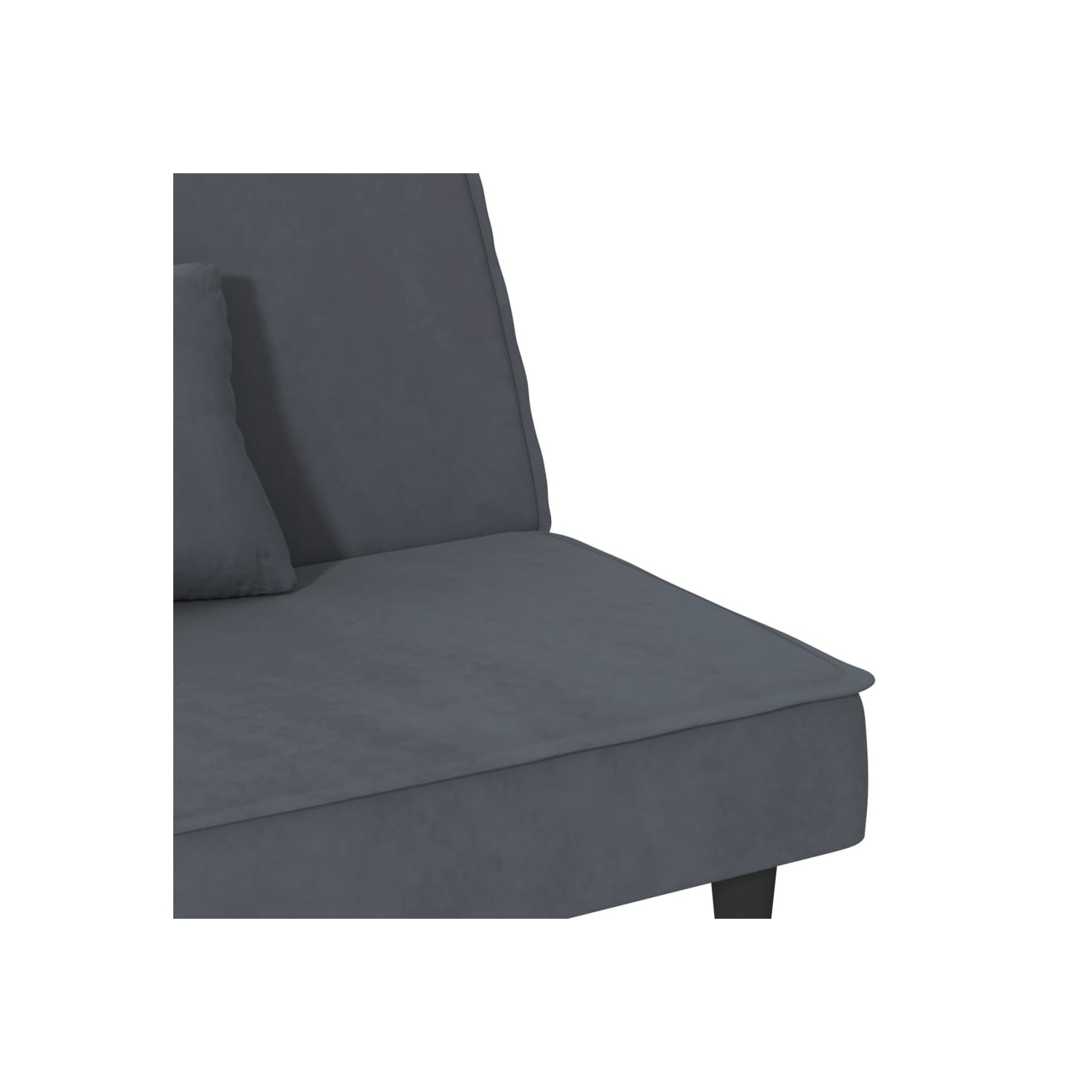vidaXL Sofa Bed Dark Grey Velvet