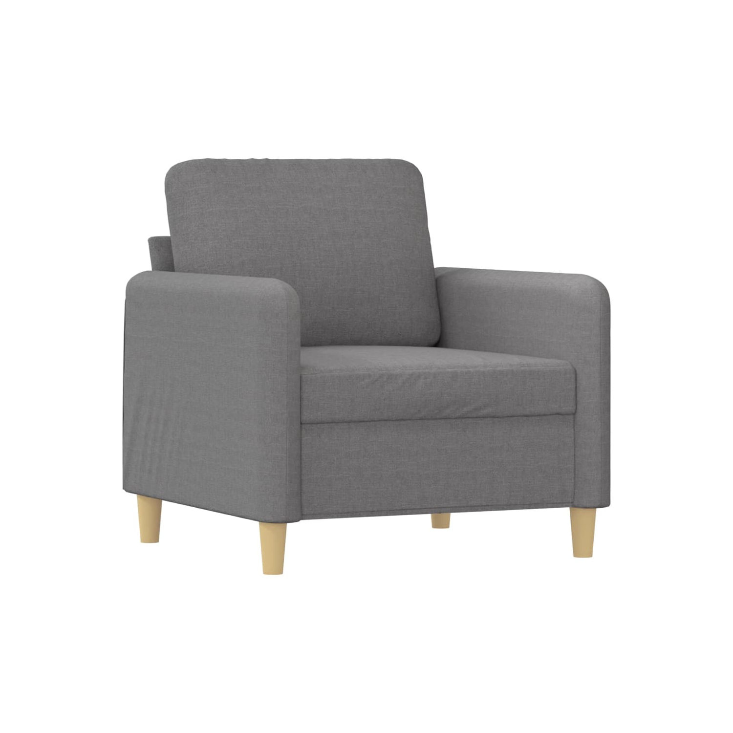 vidaXL Sofa Chair Light Grey 60 cm Fabric