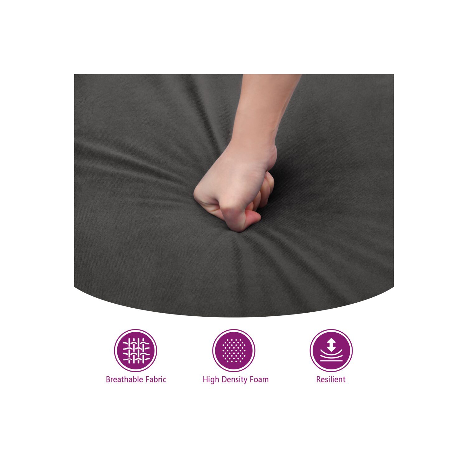 vidaXL Sofa Chair Light Grey 60 cm Velvet