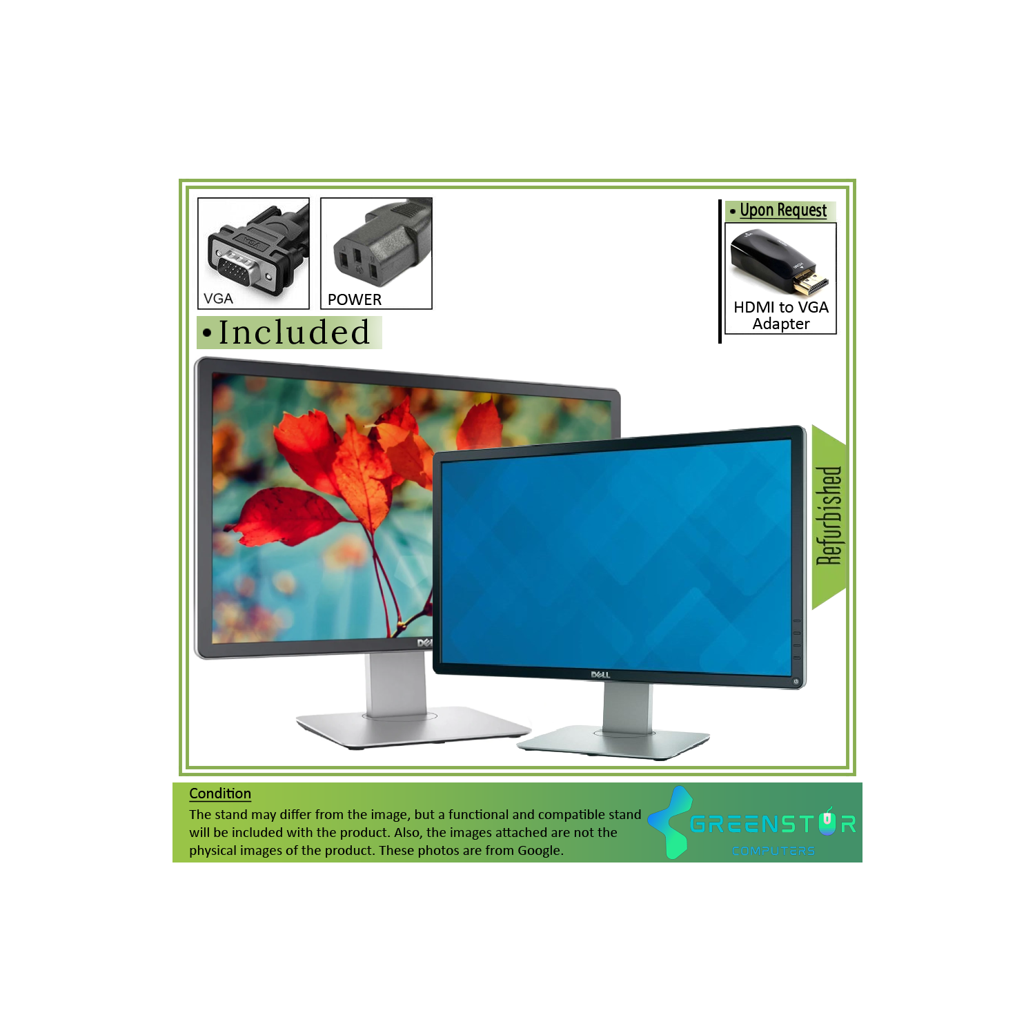 Refurbished (Good) - ''Lot of two'' Dell P2314H 23" Widescreen 1920x1080 FHD LED Backlight LCD IPS Monitor