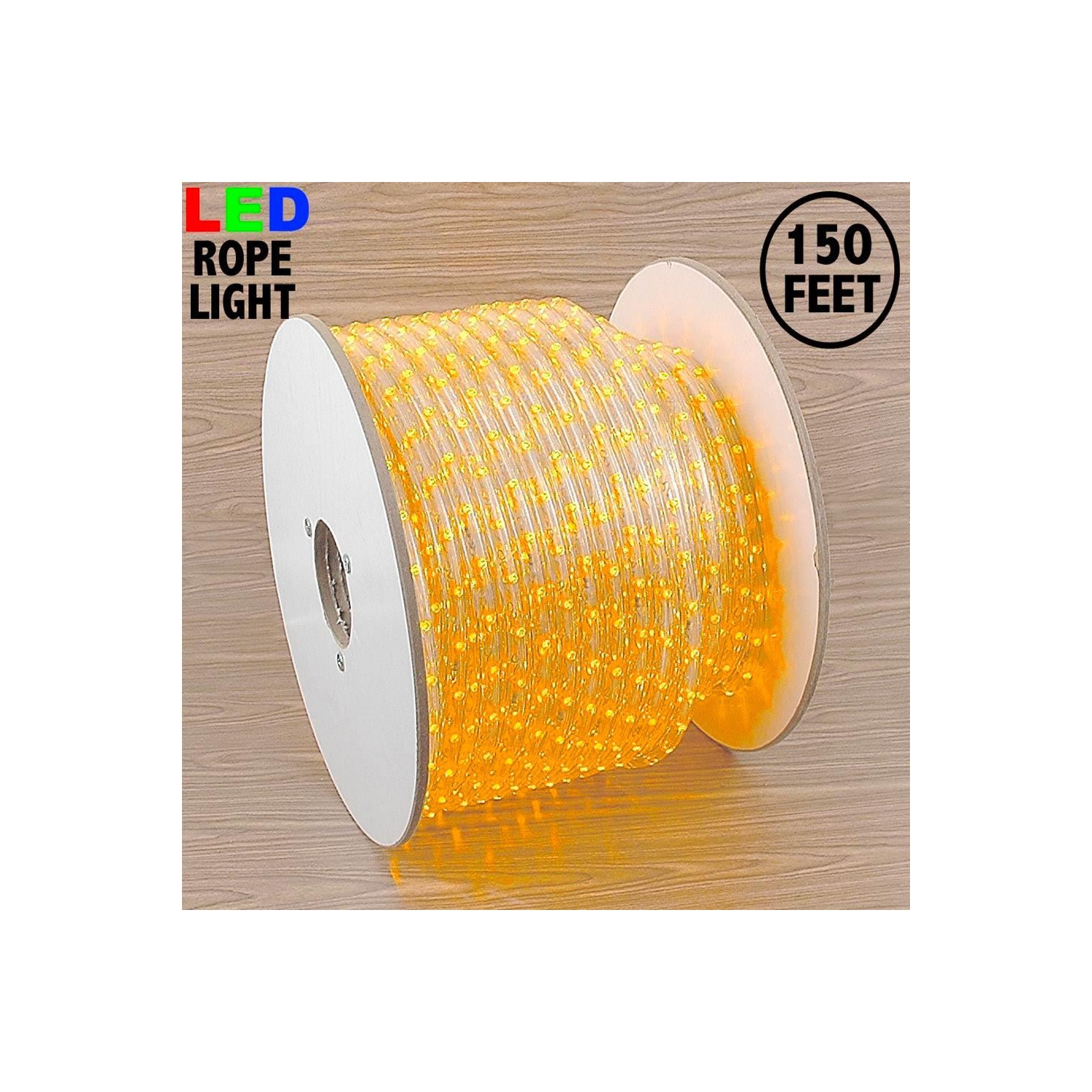 Novelty Lights RL-LED-SP Rope Light Spool, 150', Custom Cuttable, 1/2" Diameter, 120 Volt