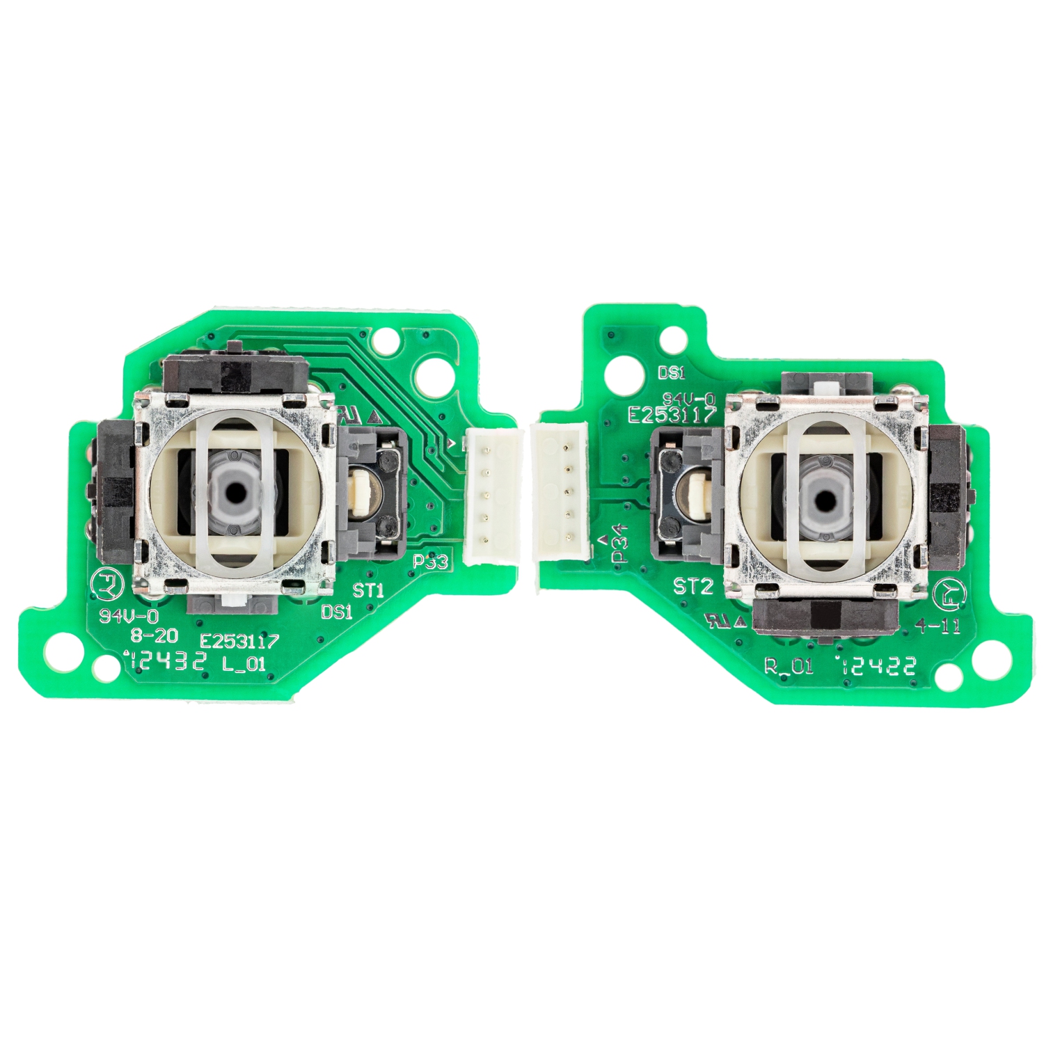 Replacement Analog 3D Joysticks (Left & Right) With PCB Board Compatible With Nintendo Wii U Gamepad (2 Piece Set)
