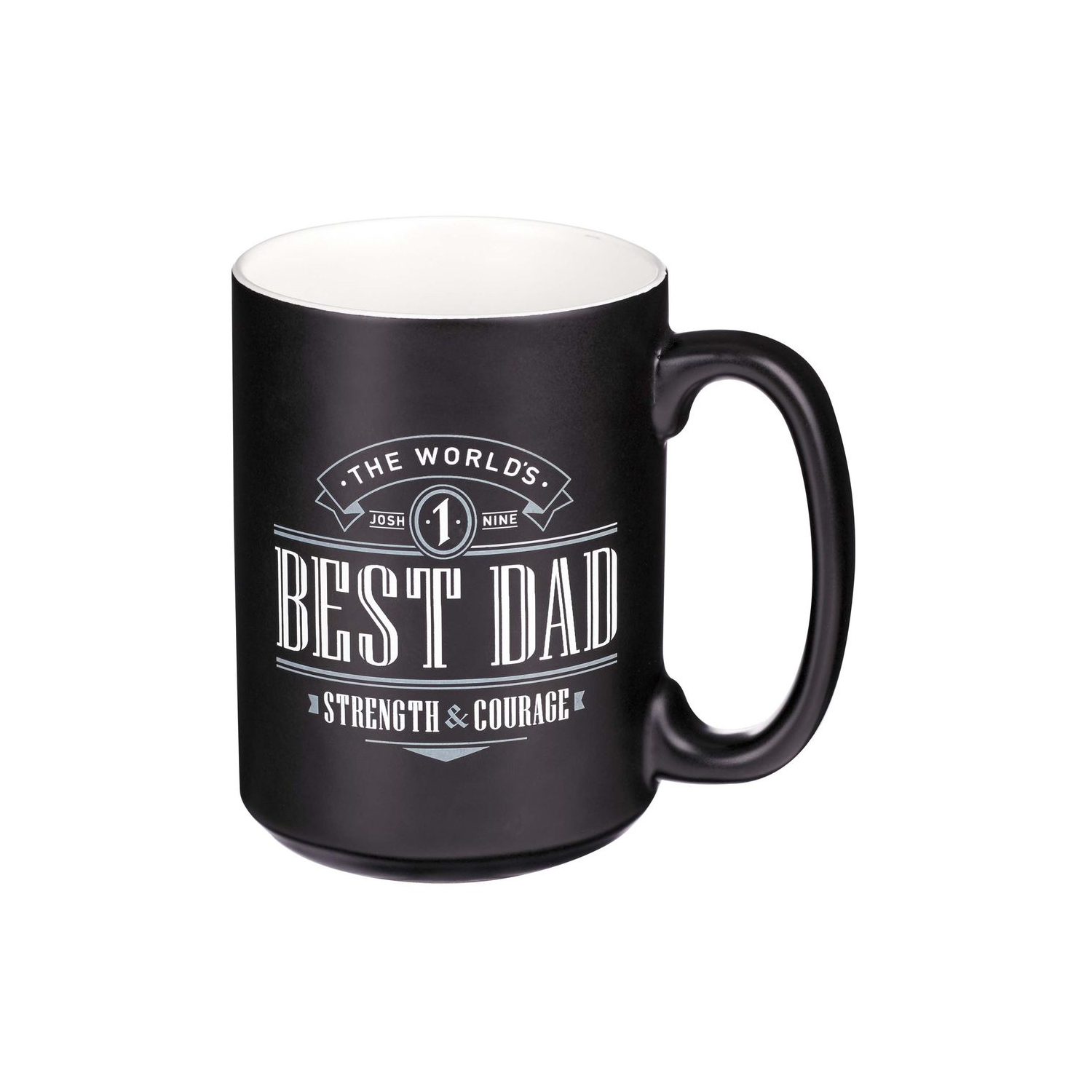 Tasse en céramique Best Dad Joshua 1:9 oz