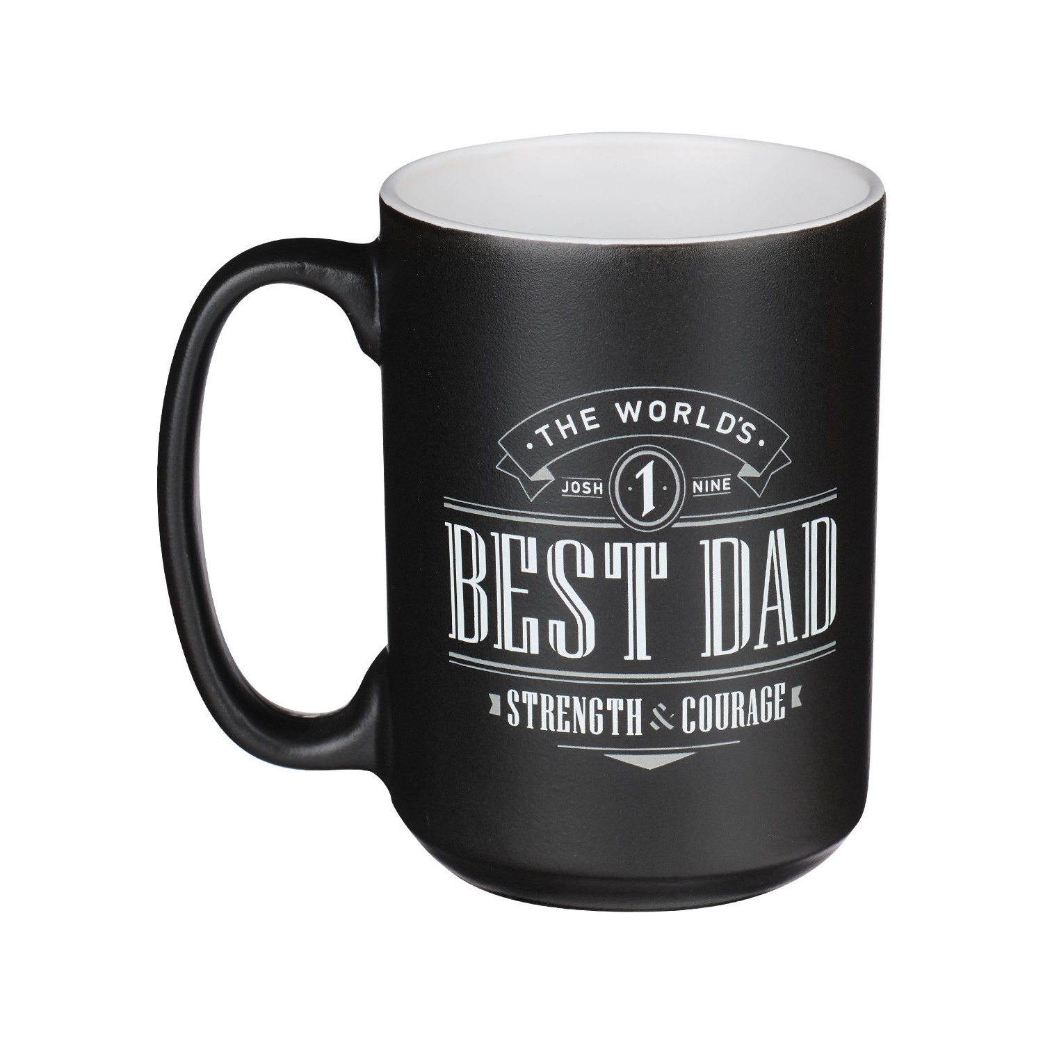 Tasse en céramique Best Dad Joshua 1:9 oz