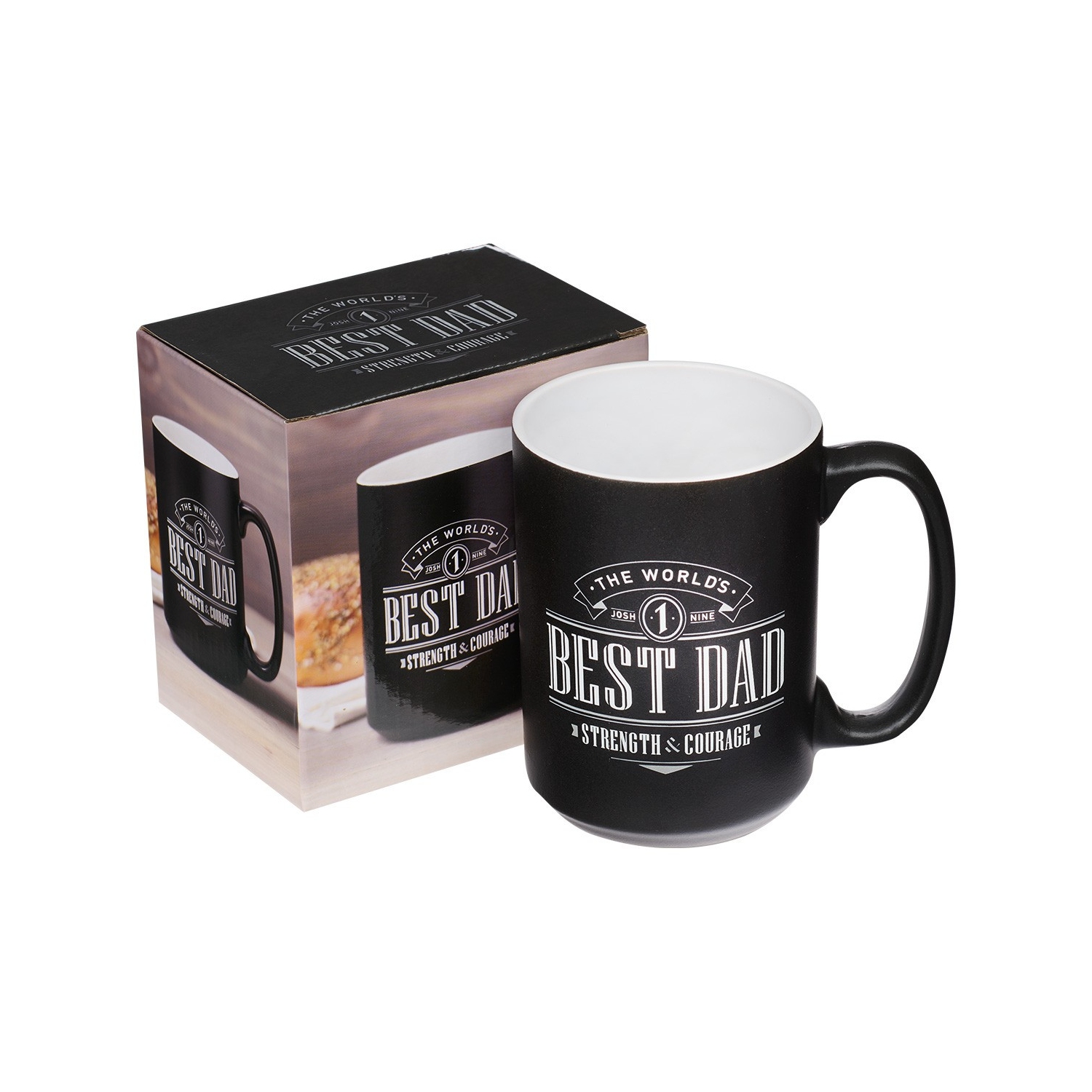 Tasse en céramique Best Dad Joshua 1:9 oz