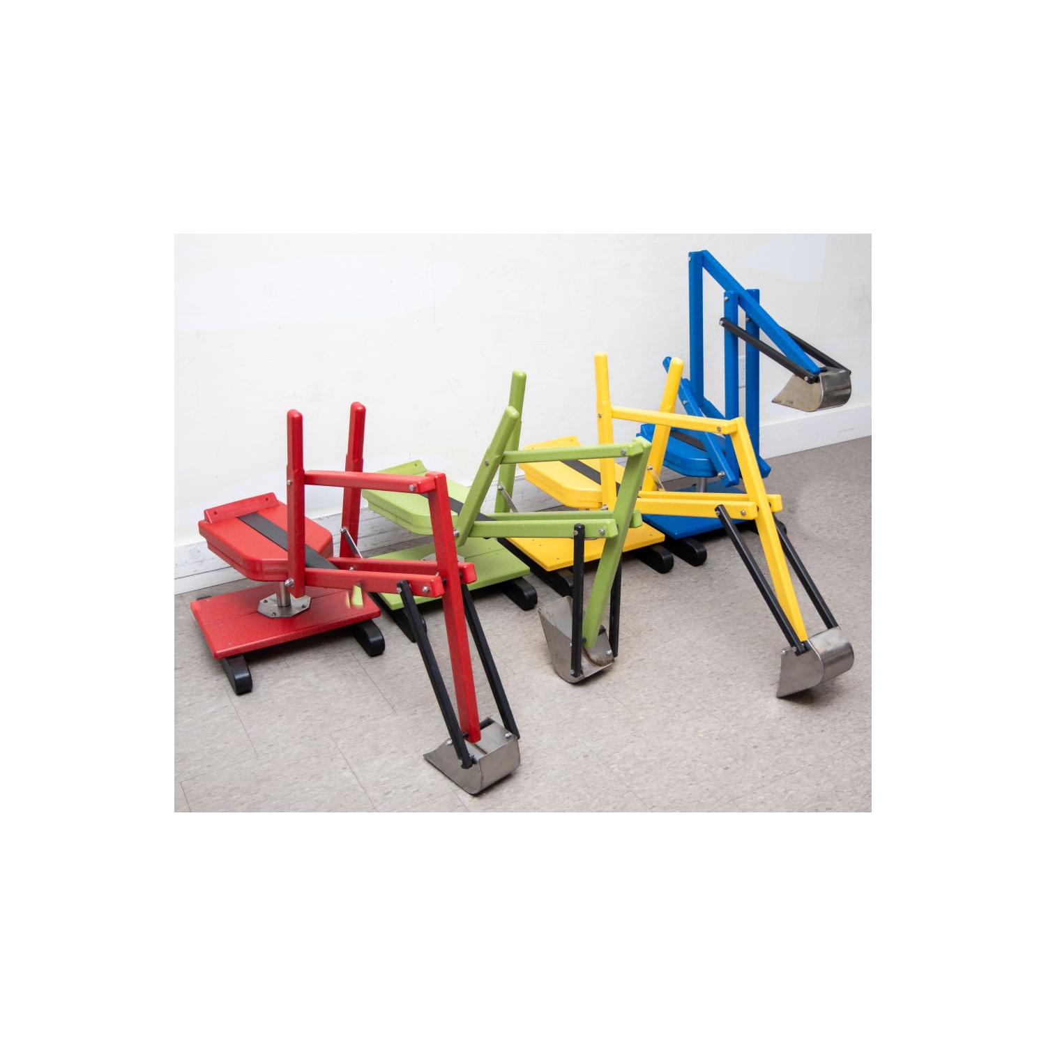 Bac à sable rouge avec pièces en acier inoxydable de Ever-Last