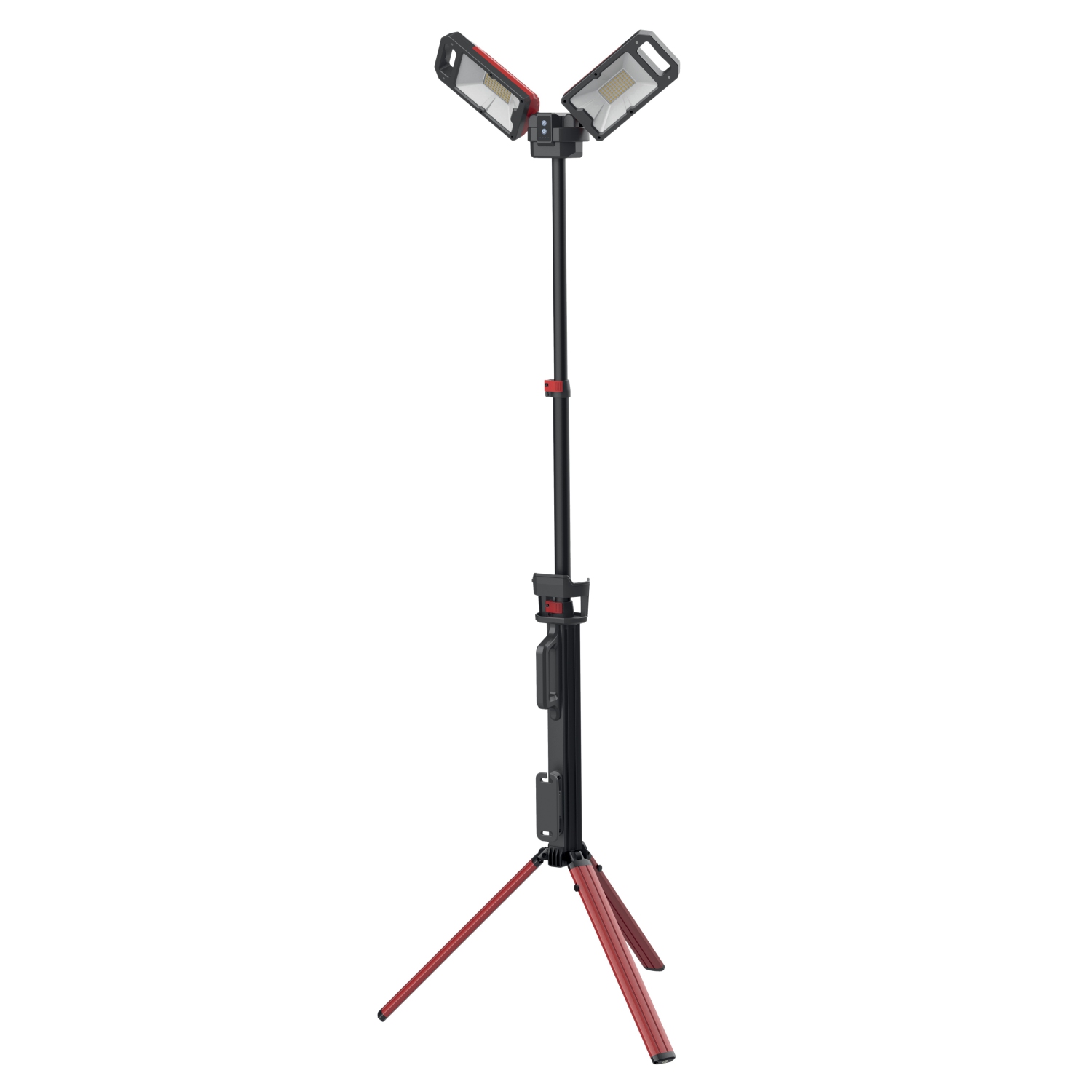 Energizer 5000-lumen Twin Head Portable Rechargeable LED Work Light - Red/Black