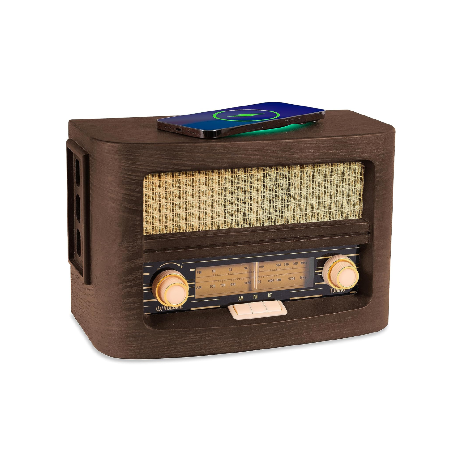 Fuse VINT Bluetooth Speaker Radio with QI Wireless Charger