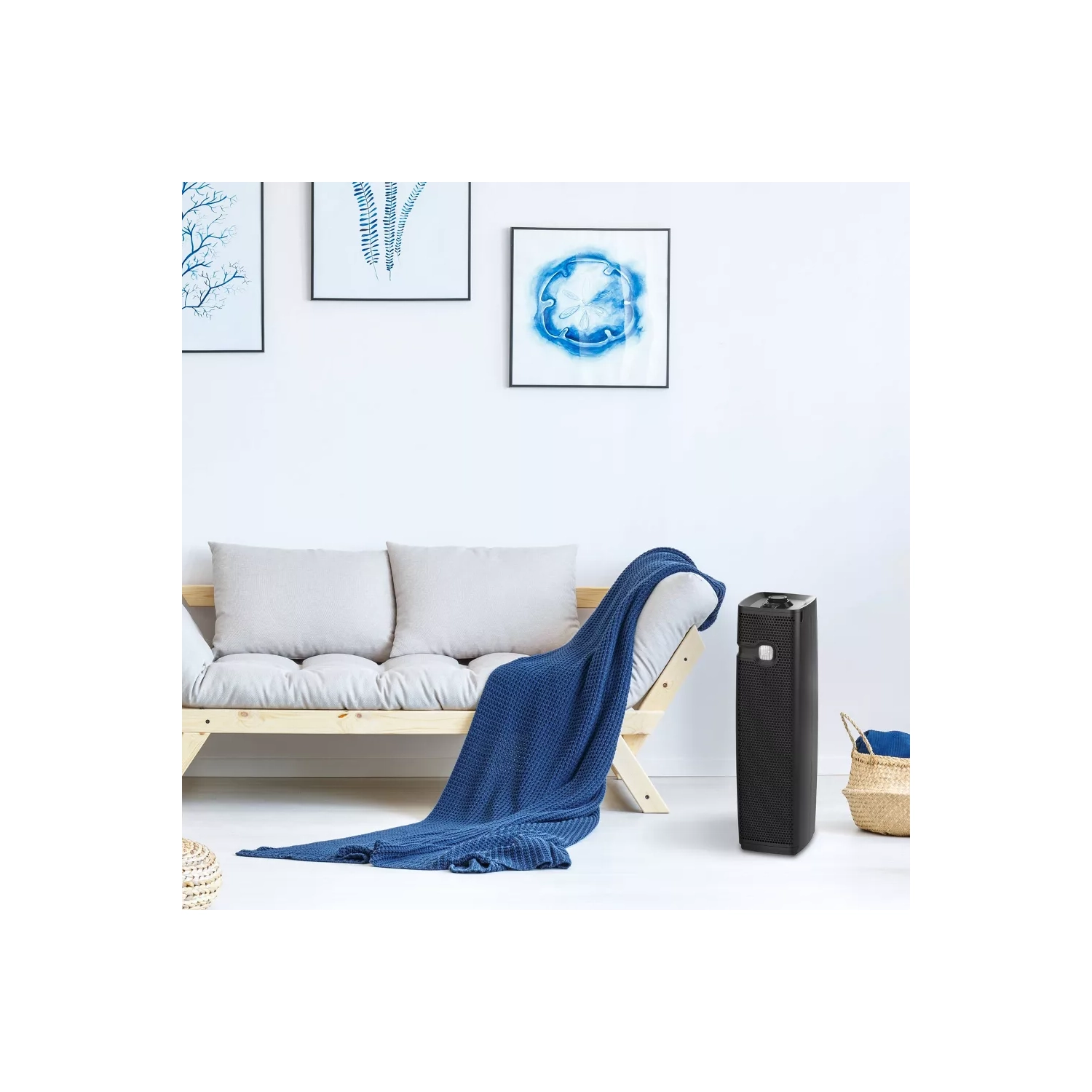 Holmes Maximum Dust Removal With Visipure Filter Viewing Window Air Purifier Tower For Medium Rooms