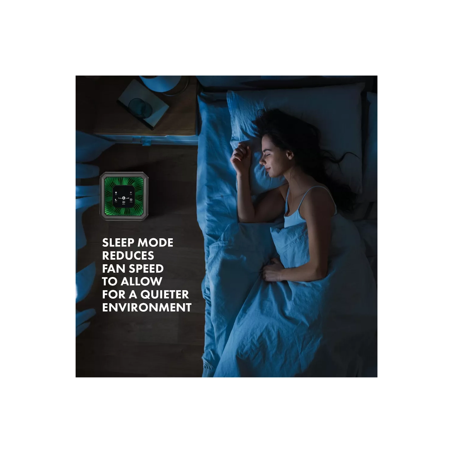 Safe+mate True Hepa Air Purifier 210 Sqft - Black