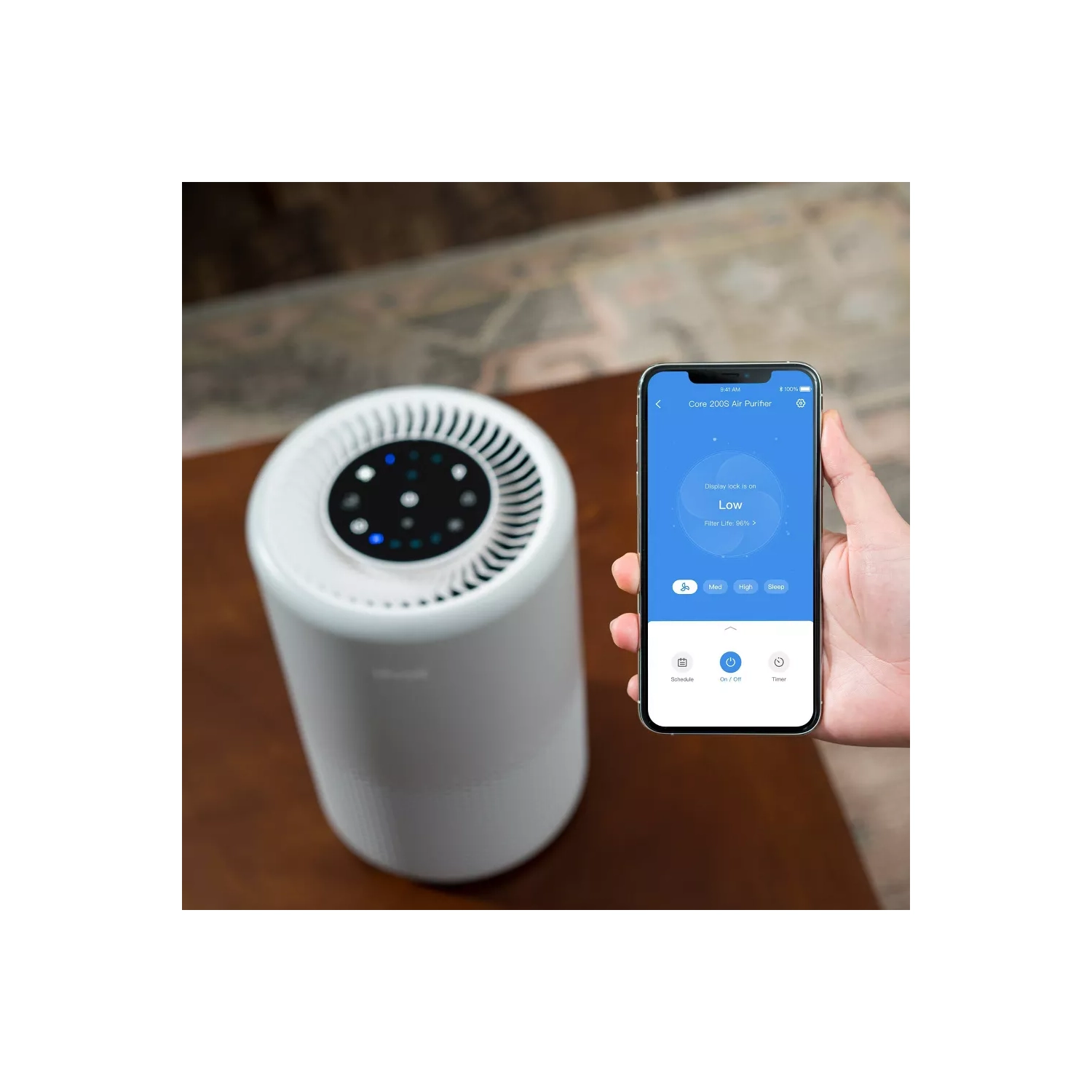 Levoit Core 200s Smart True Hepa Air Purifier Gray