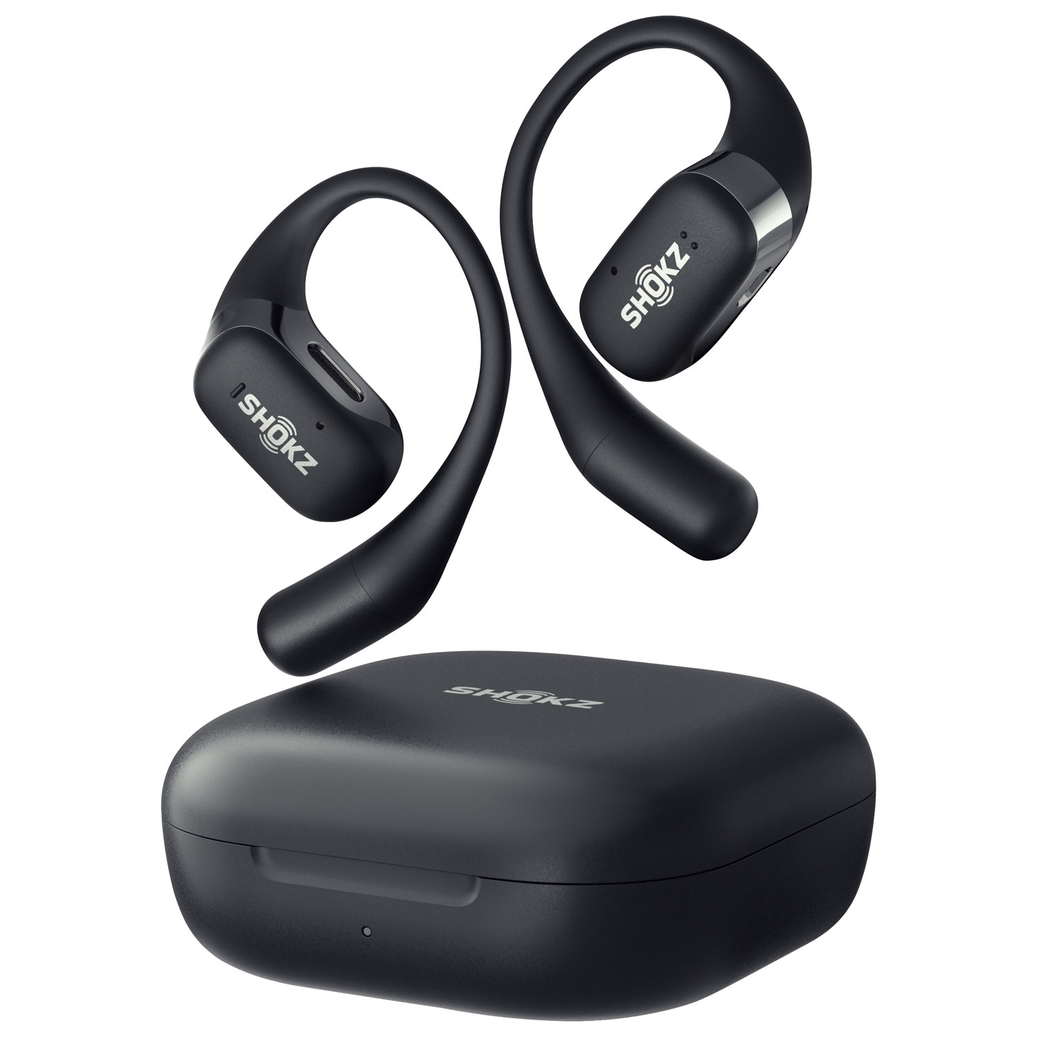 Shokz OpenFit Open-Ear True Wireless Earbuds - Black | Best Buy Canada