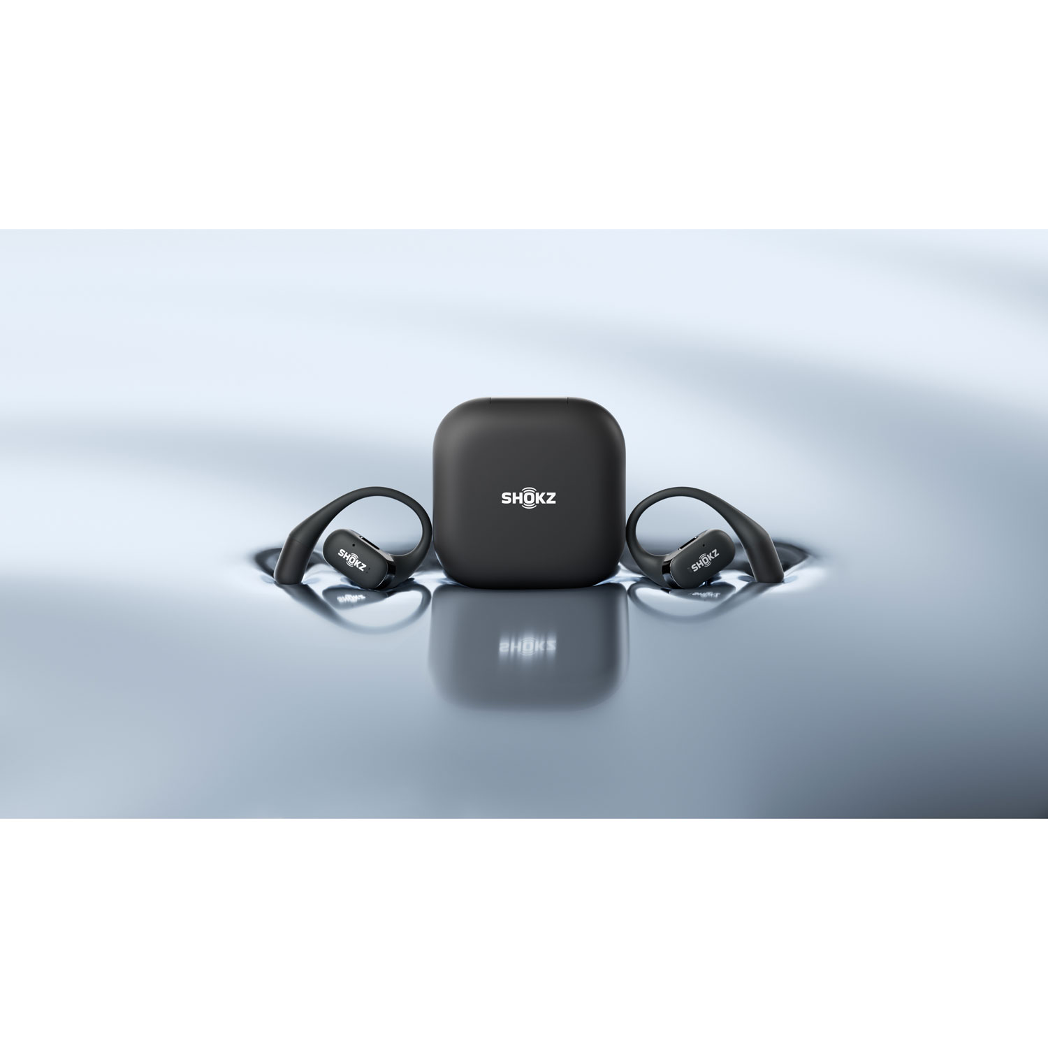 Shokz OpenFit Open-Ear True Wireless Earbuds - Black