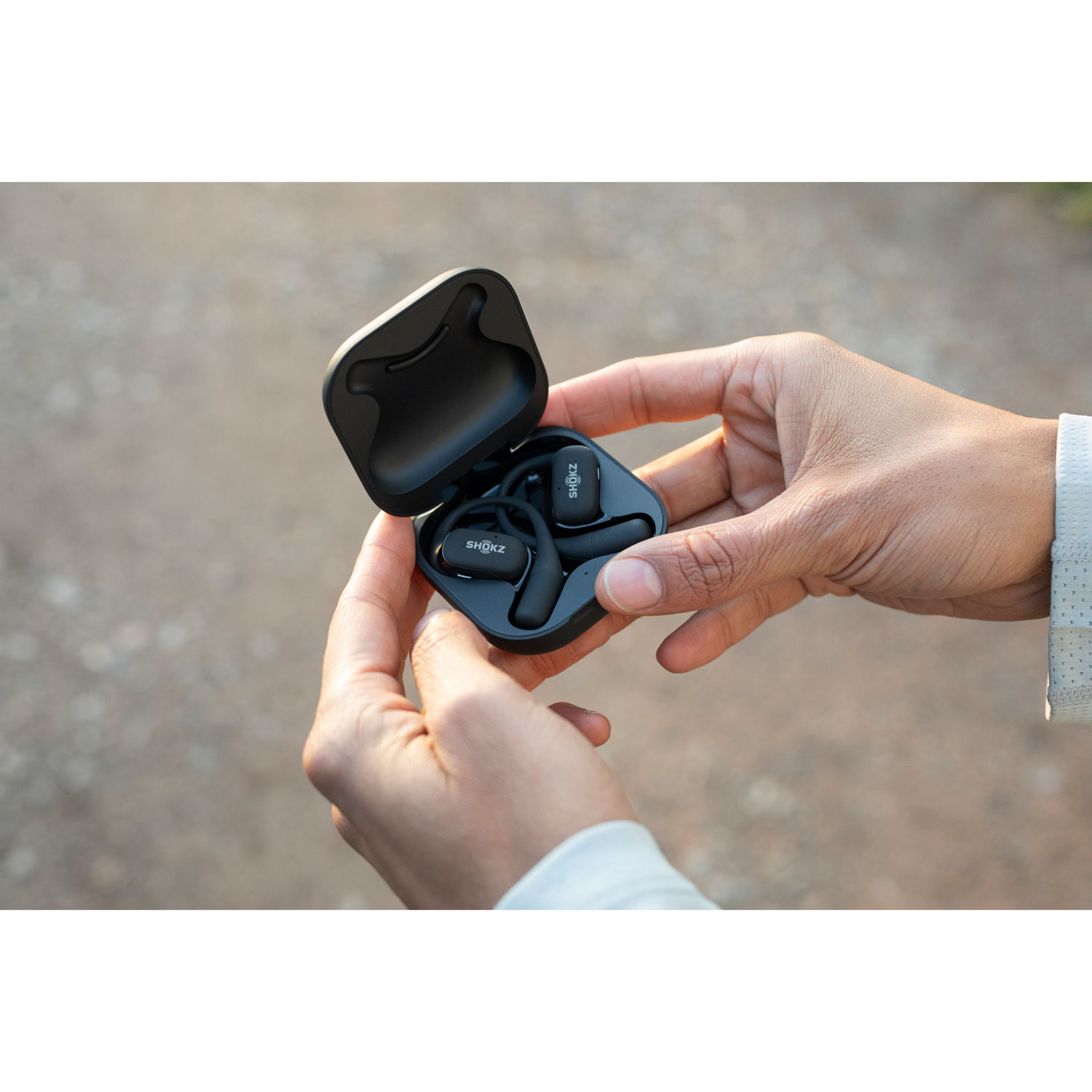 Shokz OpenFit Open-Ear True Wireless Earbuds - Black