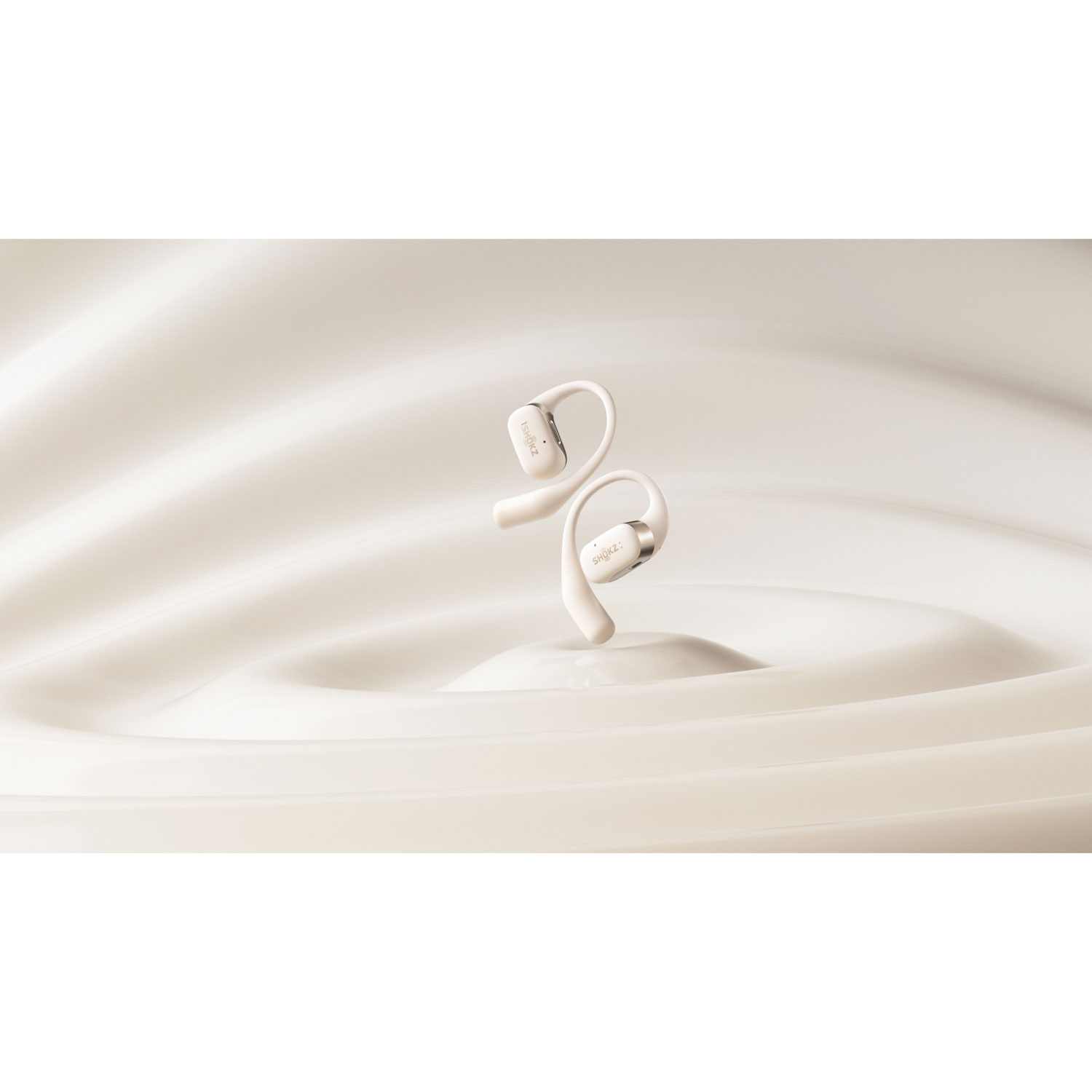 SHOKZ OPENFIT ワイヤレスイヤホン BEIGE 完全ワイヤレスイヤホン OpenFit 2 ベージュ SKZ-EP-000046