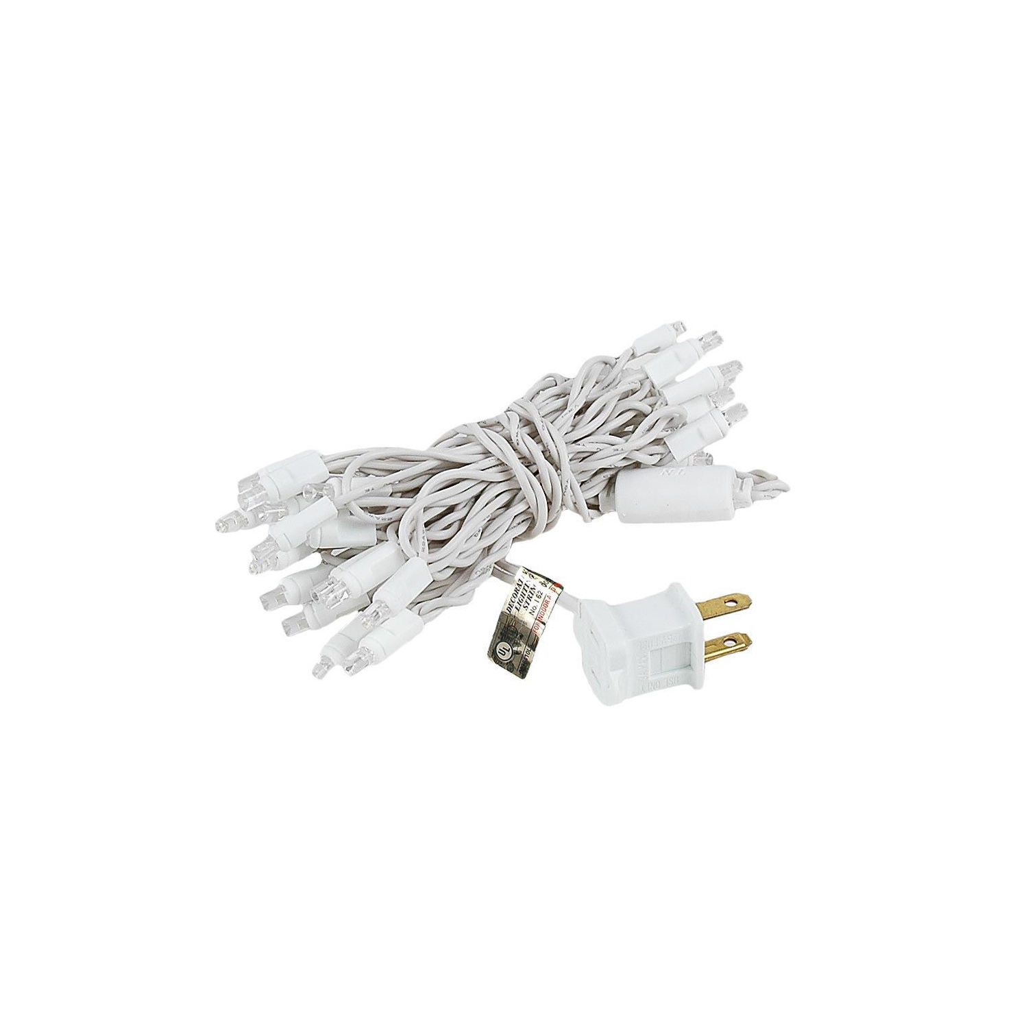 Lumières de fantaisie 50 lumières à DEL scintillantes lumières de Noël, mini jeu de lumières de mariage de fée, blanc, 25 pi