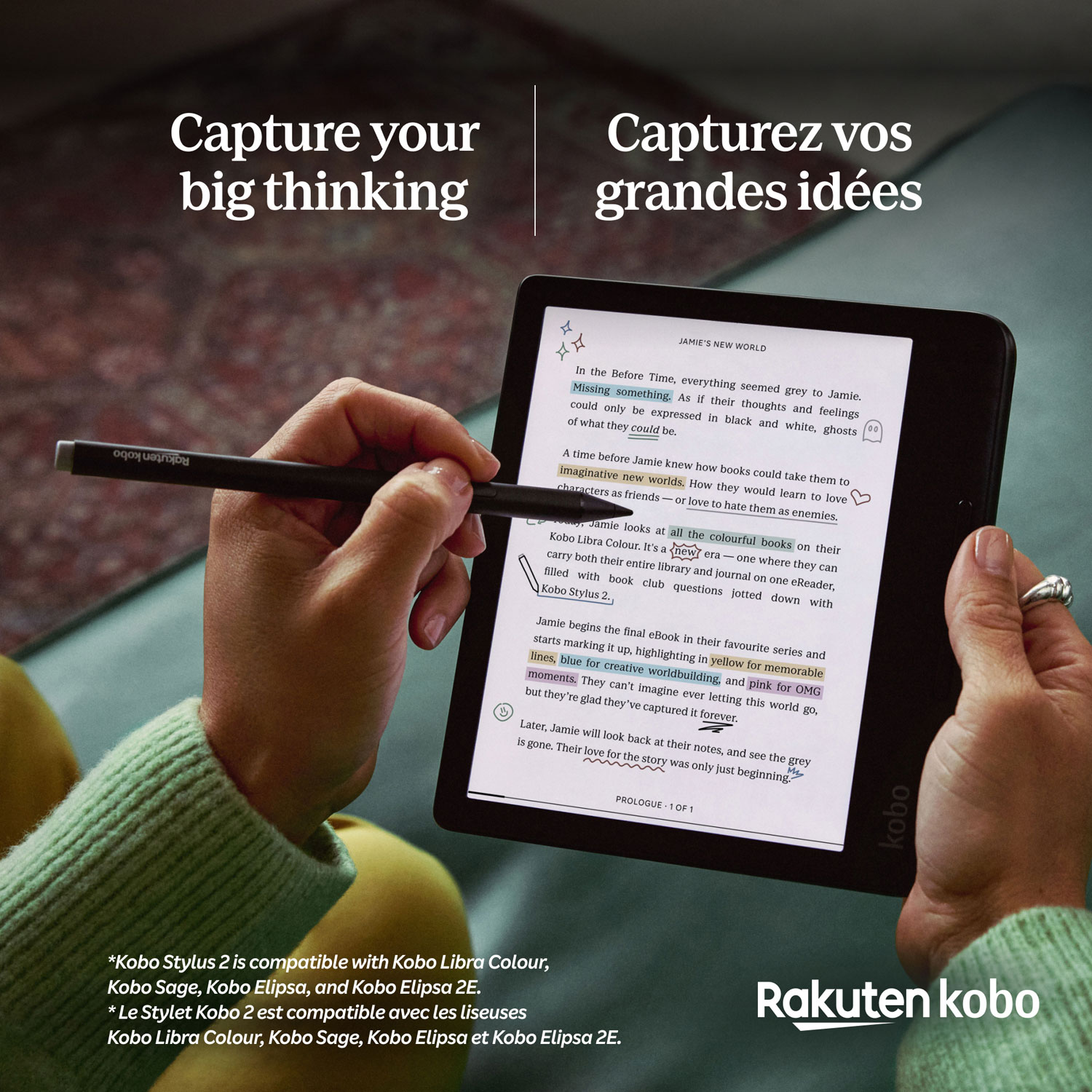 kobo libra Colour スタイラス2 Stylus 2 for Kobo Stylus 2 Compatible with Kobo Libra,Stylus